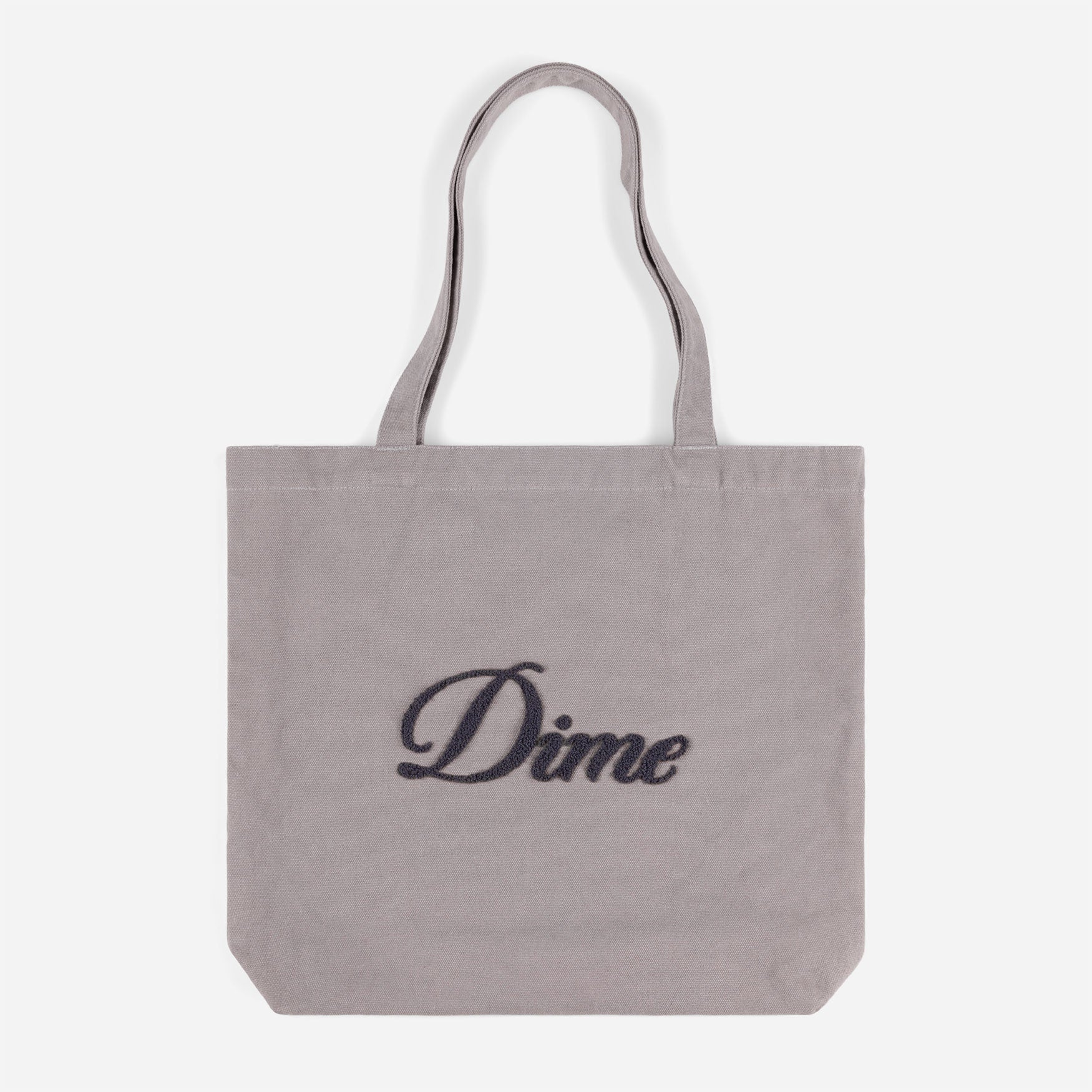 Dime - Cursive Chenille Tote Bag - Concrete