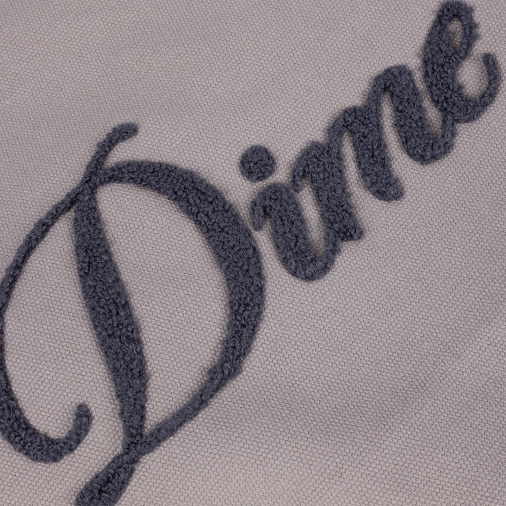 Dime - Cursive Chenille Tote Bag - Concrete