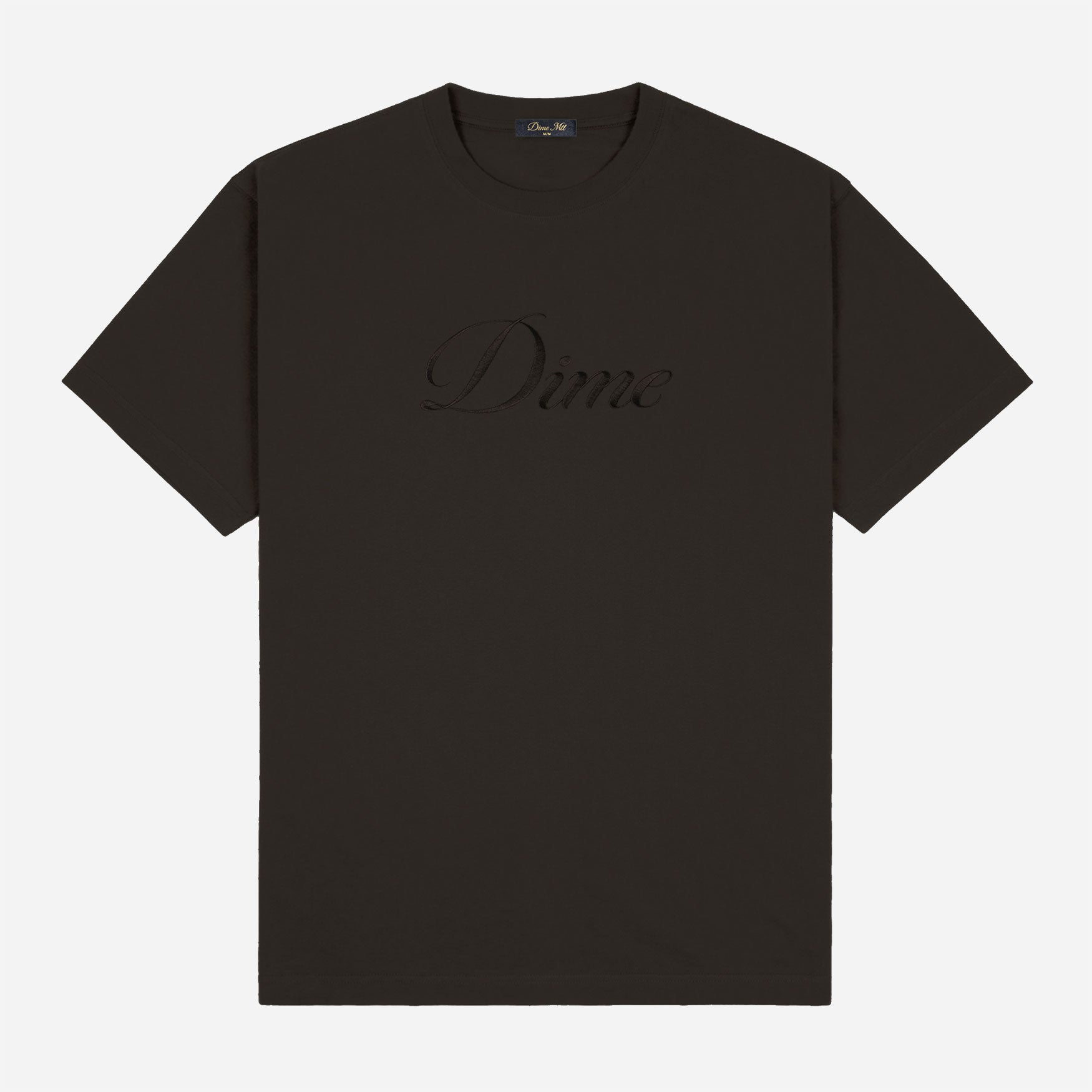Dime - Cursive T-Shirt - Vintage Black