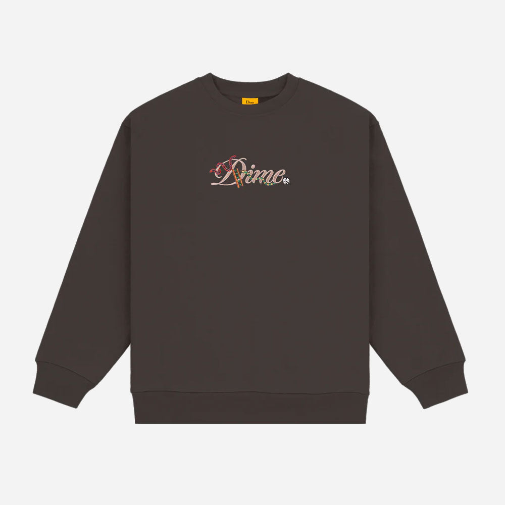 DIME - CREWNECK CURSIVE SNAKE - VINTAGE BLACK