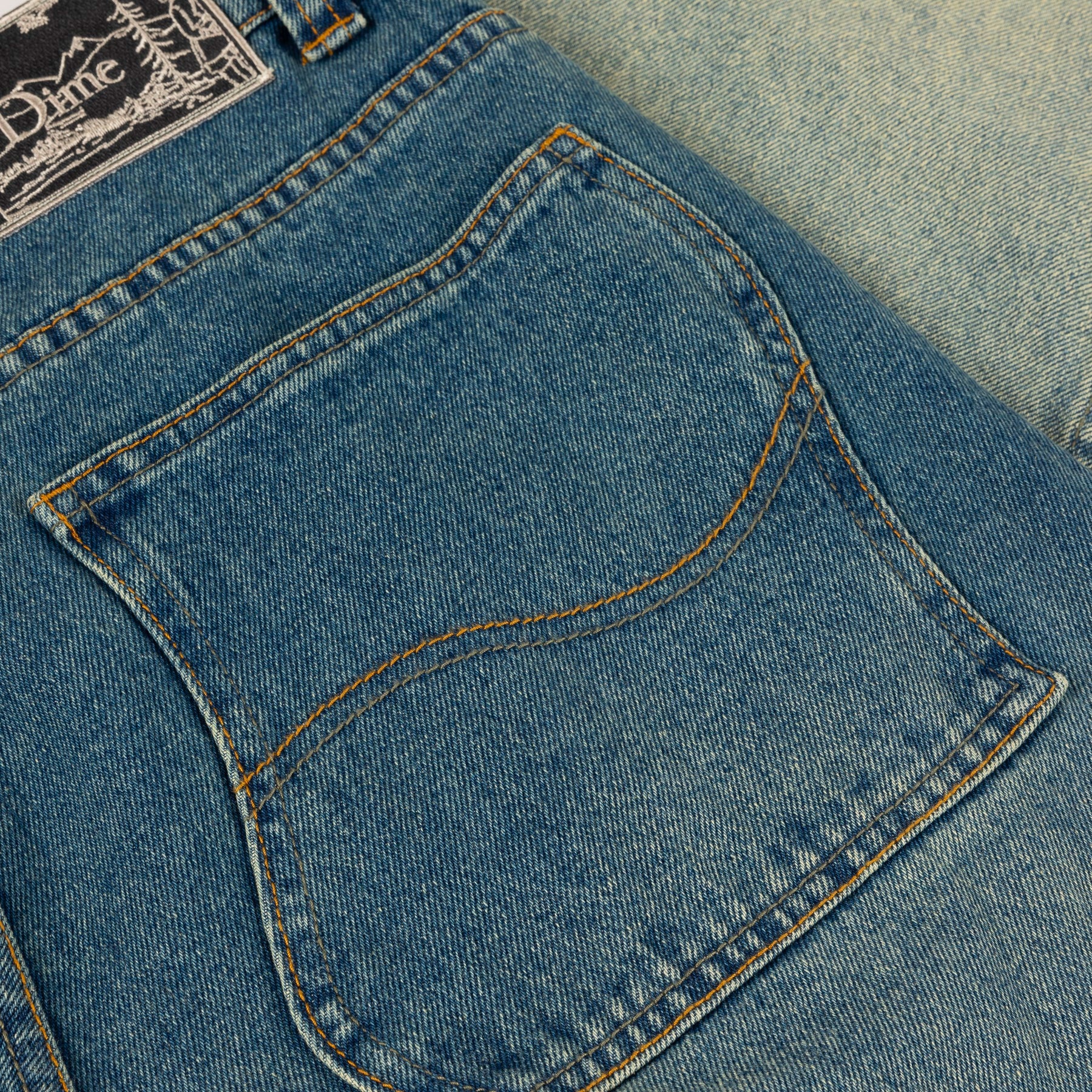 DIME - Baggy Denim Pants - Dipped Sandblasted Indigo