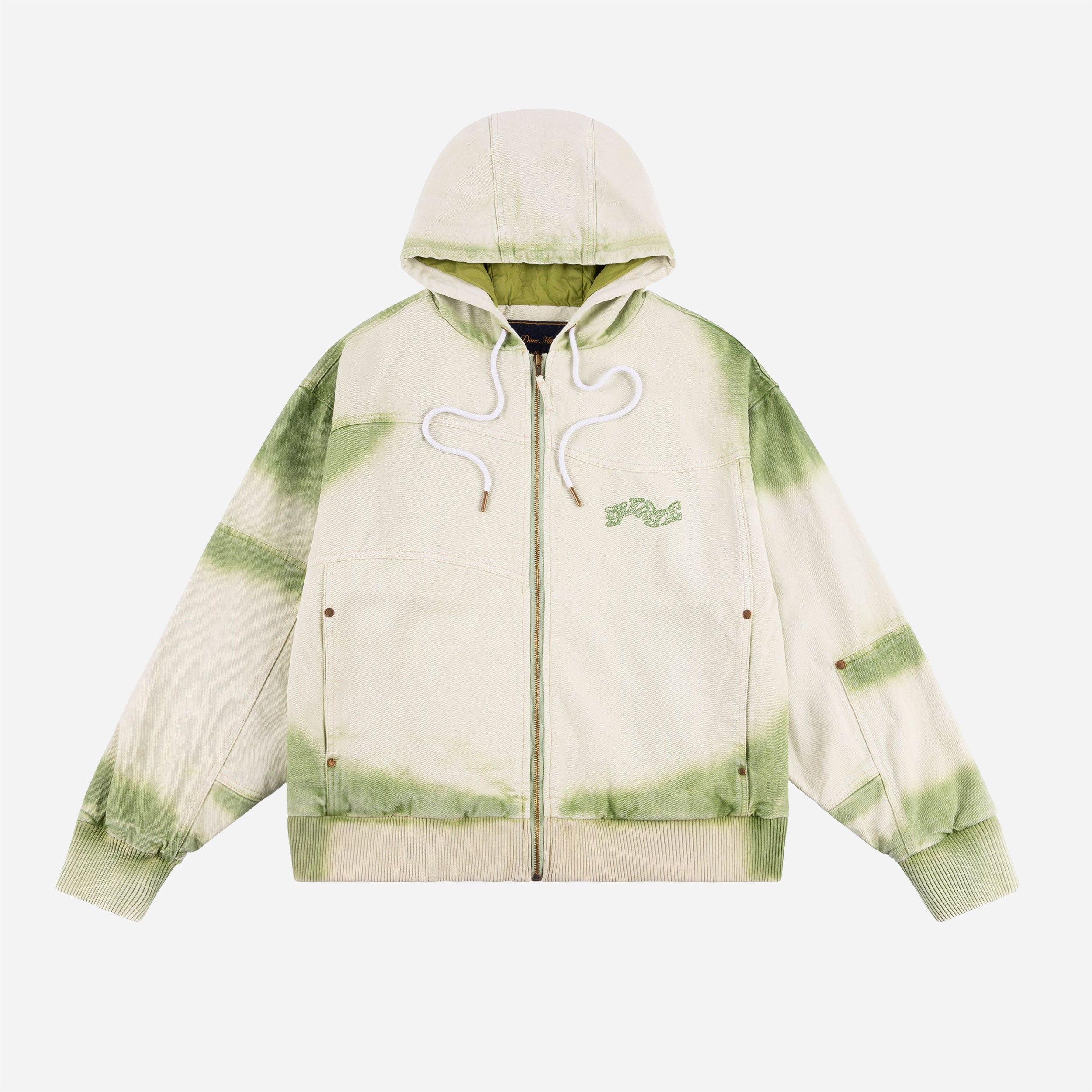 DIME - HOODED UTILITY JACKET - Matcha