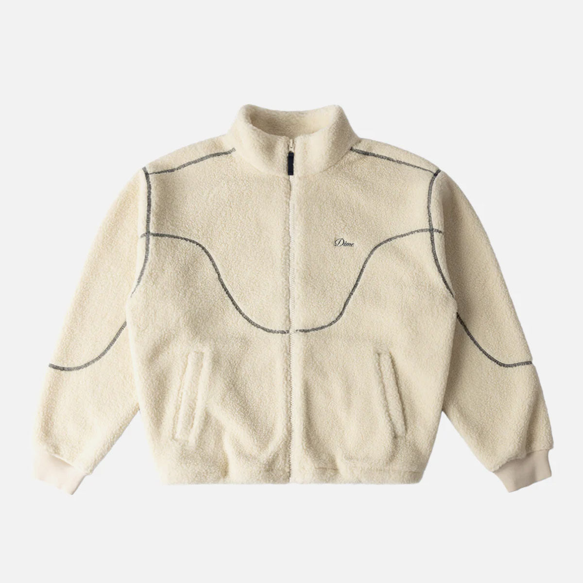 Dime - Polar Fleece Sherpa Zip - Cream