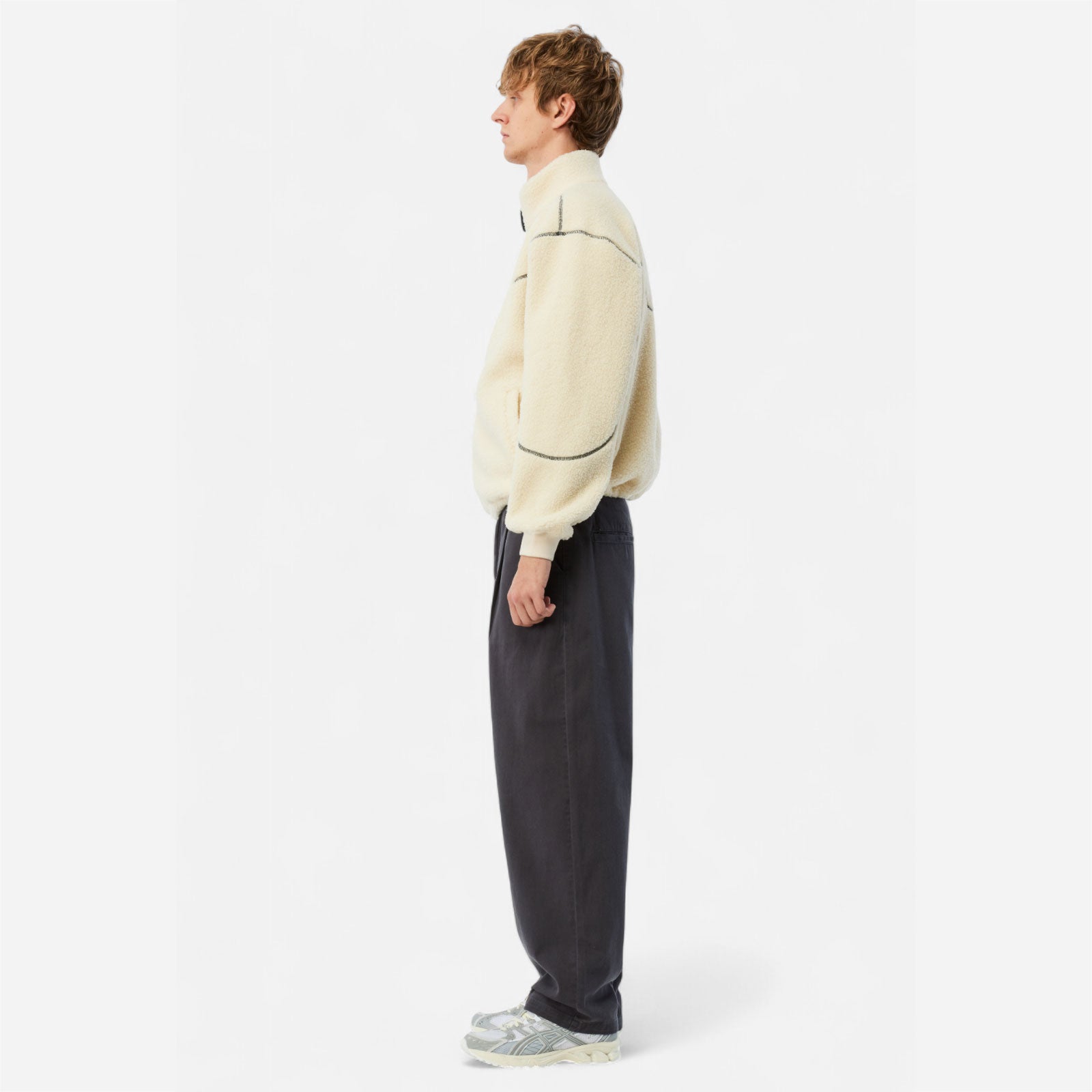Dime - Polar Fleece Sherpa Zip - Cream