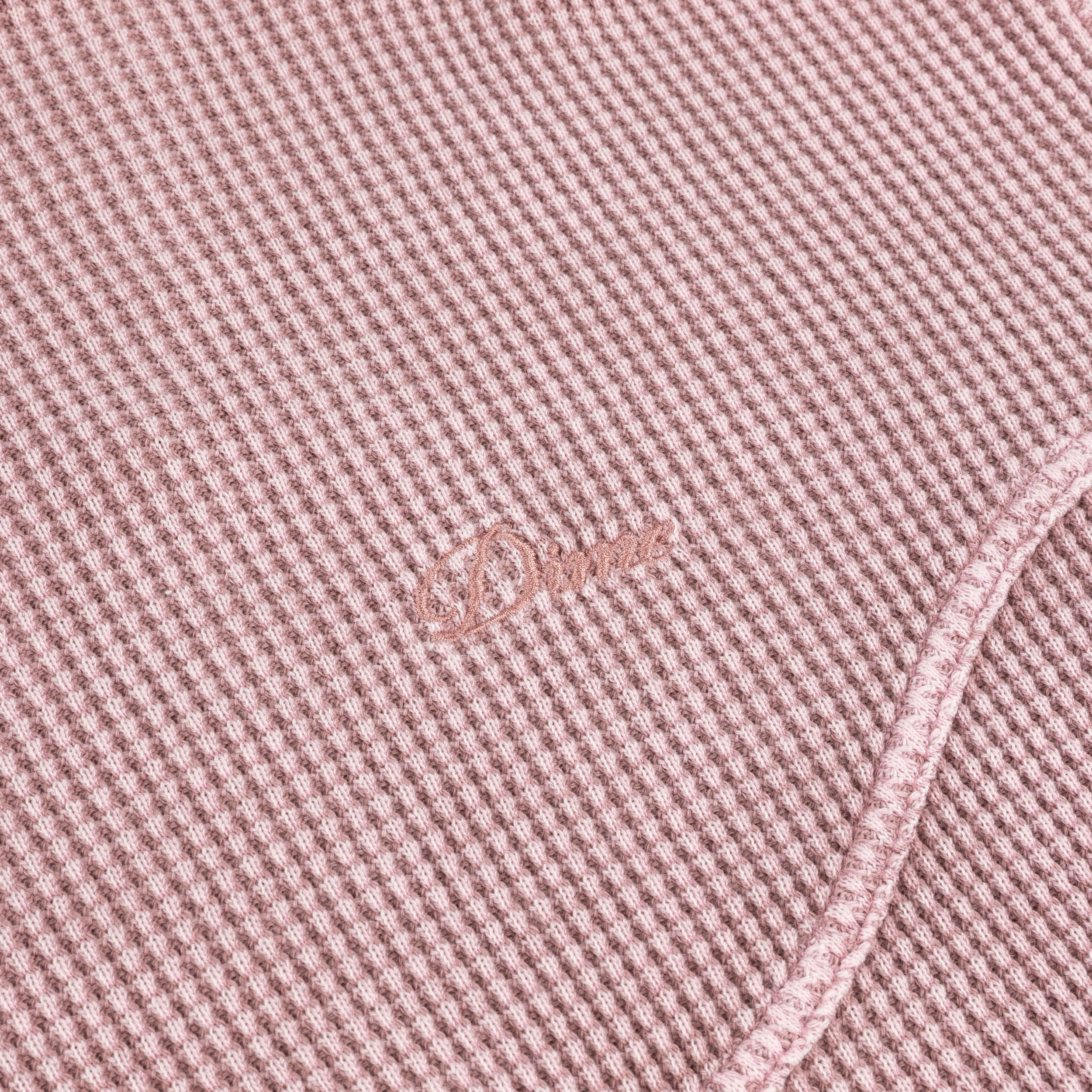 DIME - PREMIUM WAFFLE ZIP HOODIE - Faded Mauve