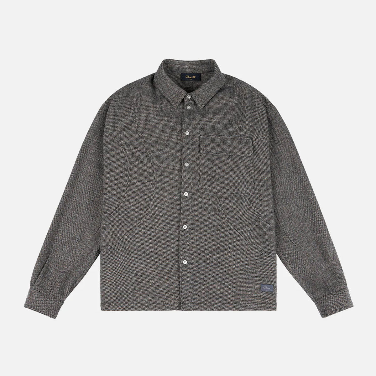 Dime - Wool Overshirt - Silver