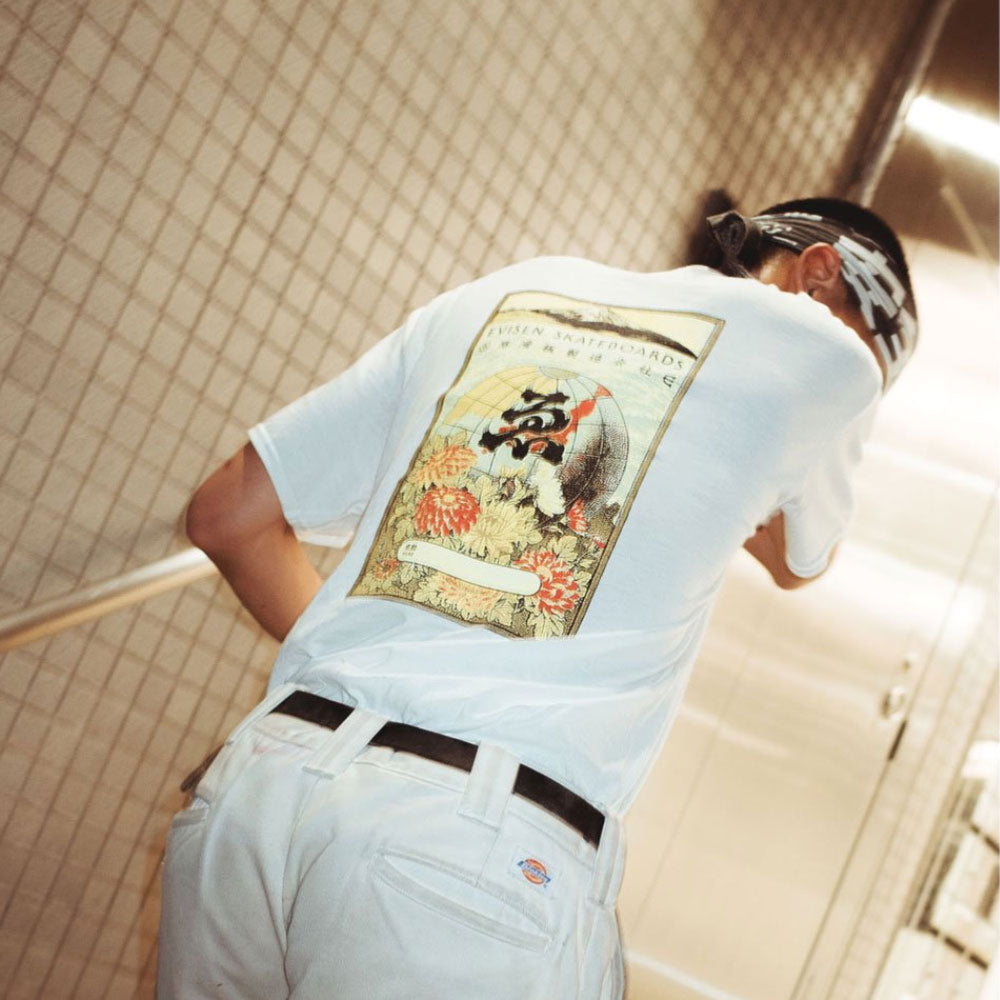 Evisen - Globe Label Tee - White