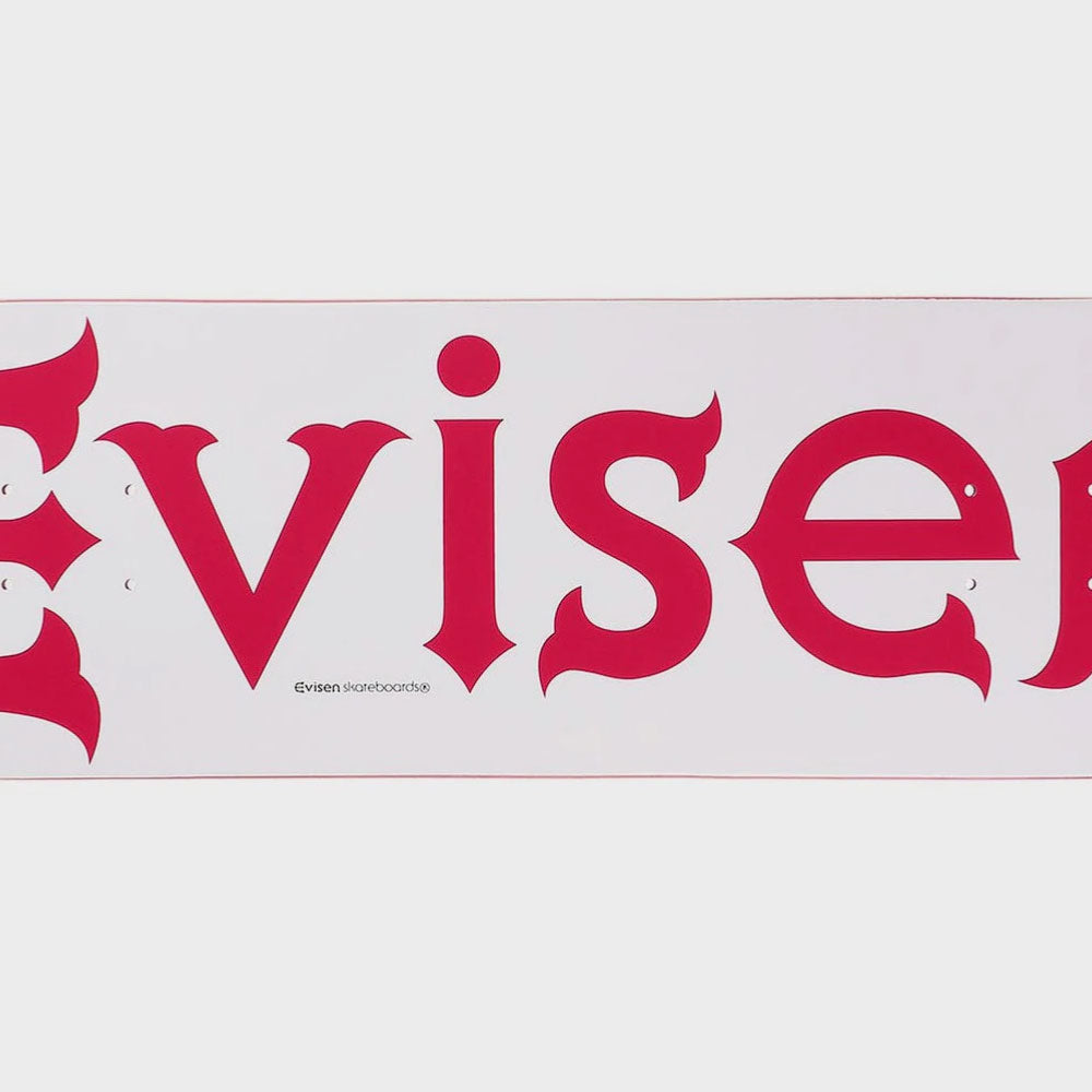 EVISEN SKATEBOARDS - EVILOGO - White