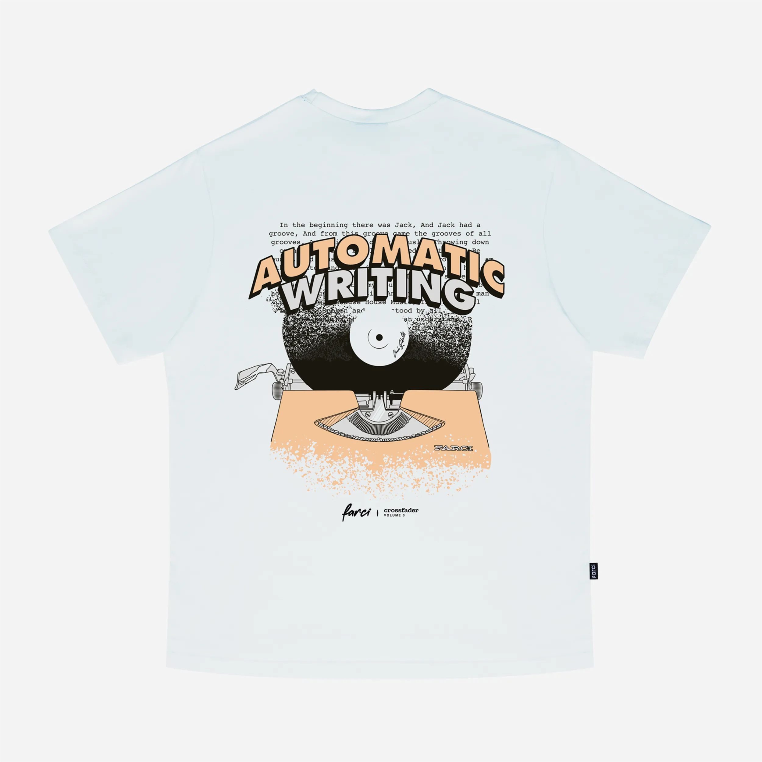 T-shirt Farci x Automatic Writing - Automatic Tee White (Crossfader Vol. 3)