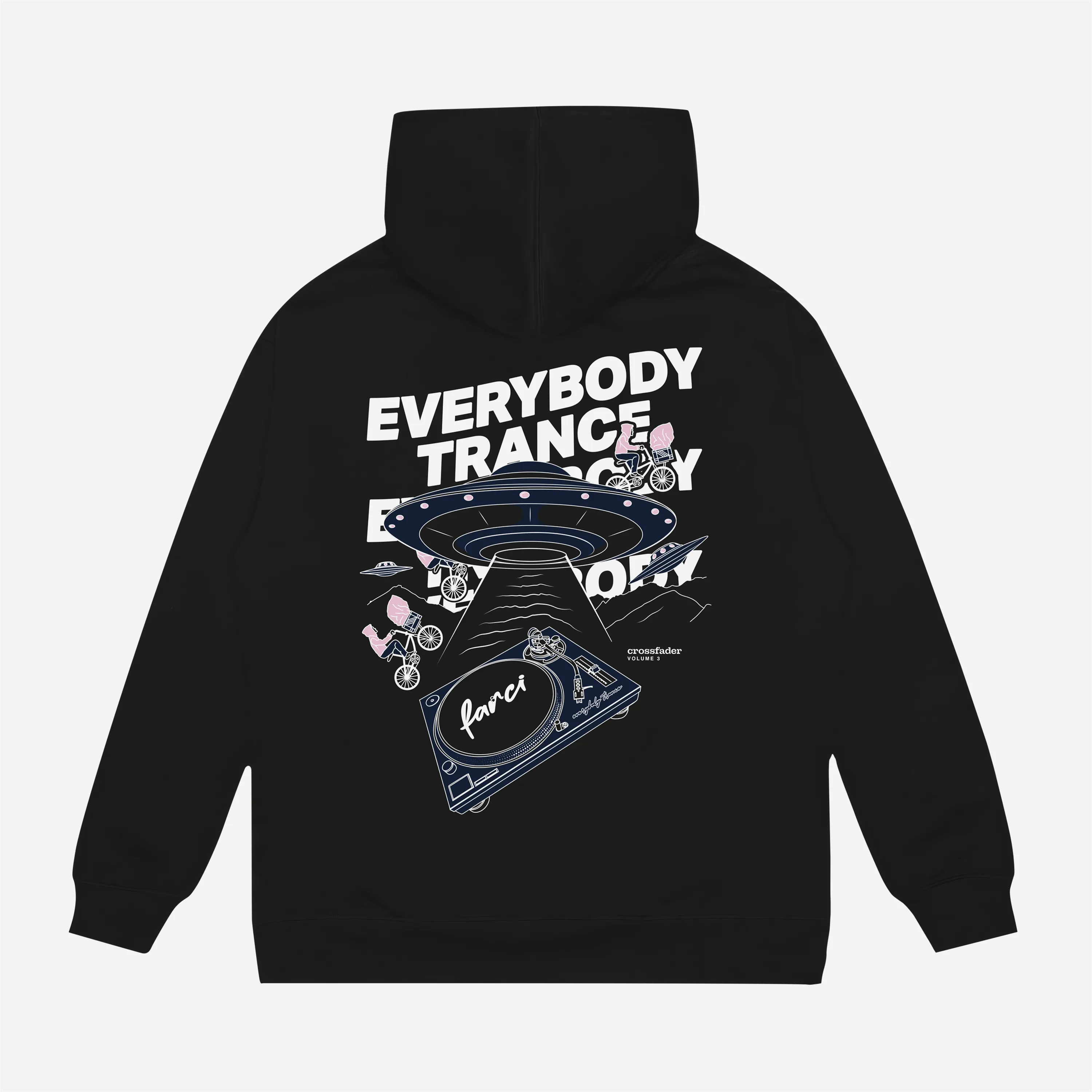 Farci x Everybody Trance Hoodie - Black