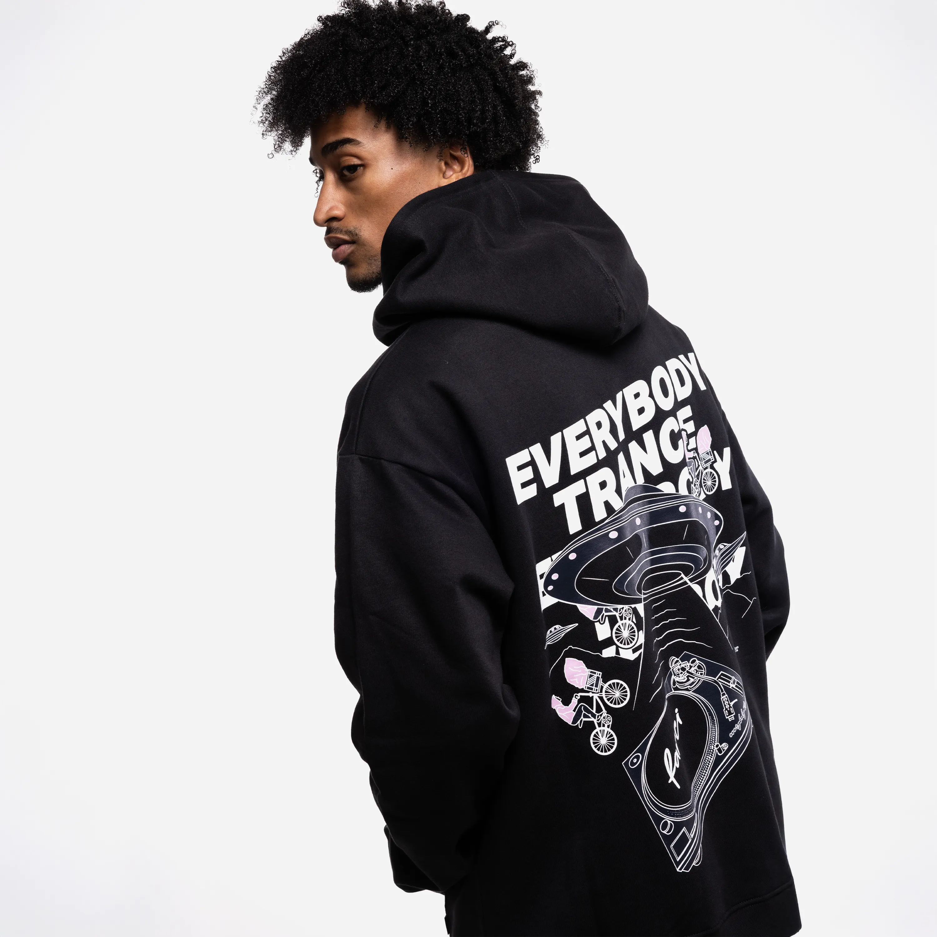 Farci x Everybody Trance Hoodie - Black