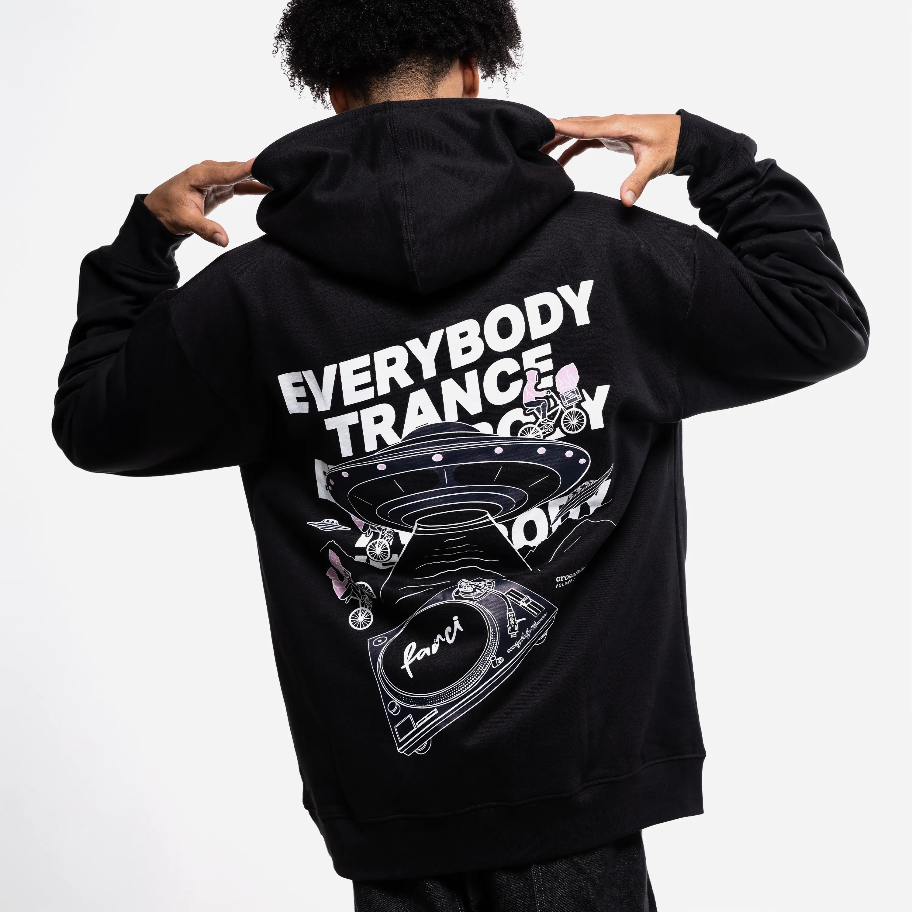 Farci x Everybody Trance Hoodie - Black
