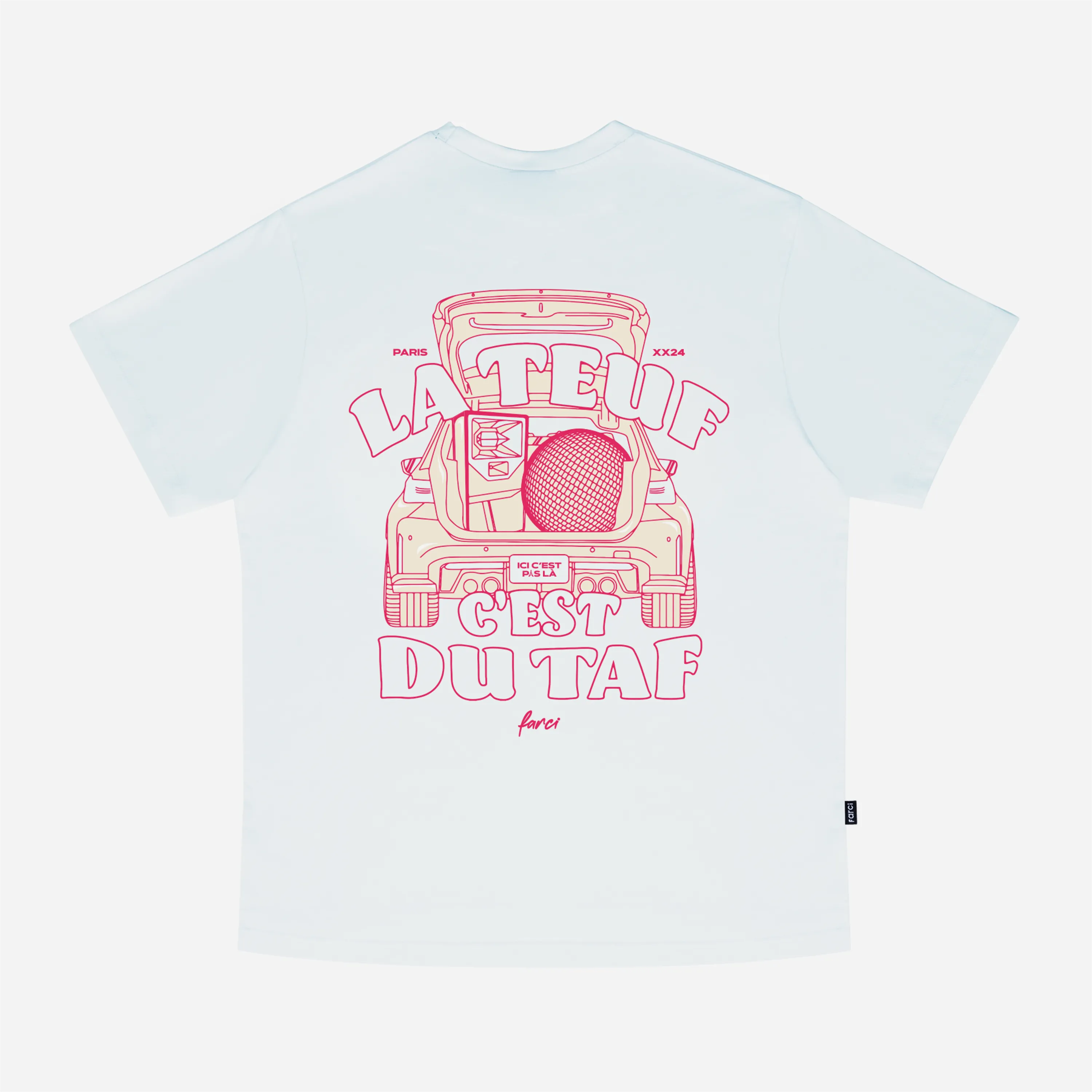 Farci T-shirt - Teuf Tee White (La Teuf c'est du Taf)