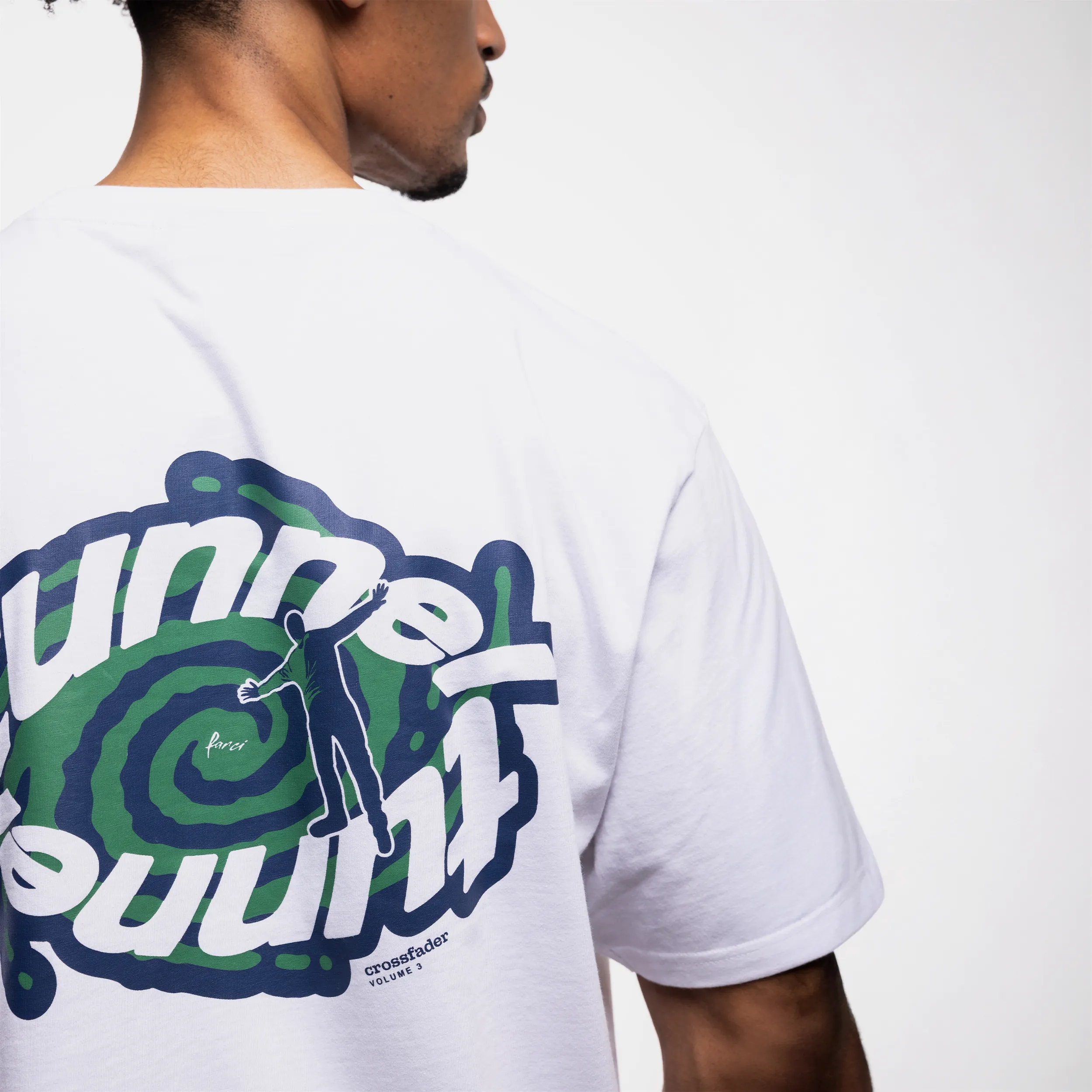 Farci x Tunnel - Tunnel Tee White (Crossfader - Stay Tunneled)