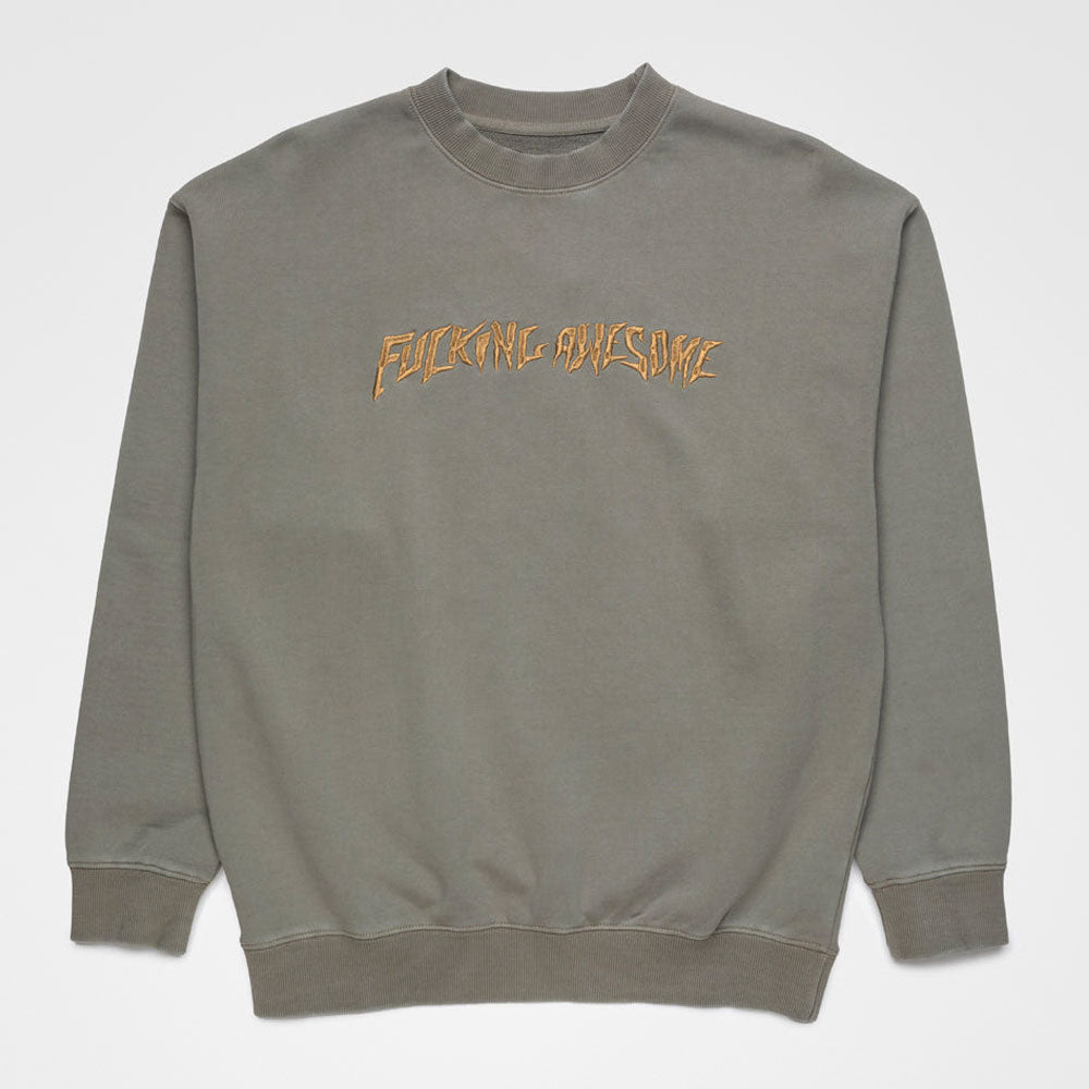 Fucking Awesome - Distressed Stamp Crew - Acid Grey
