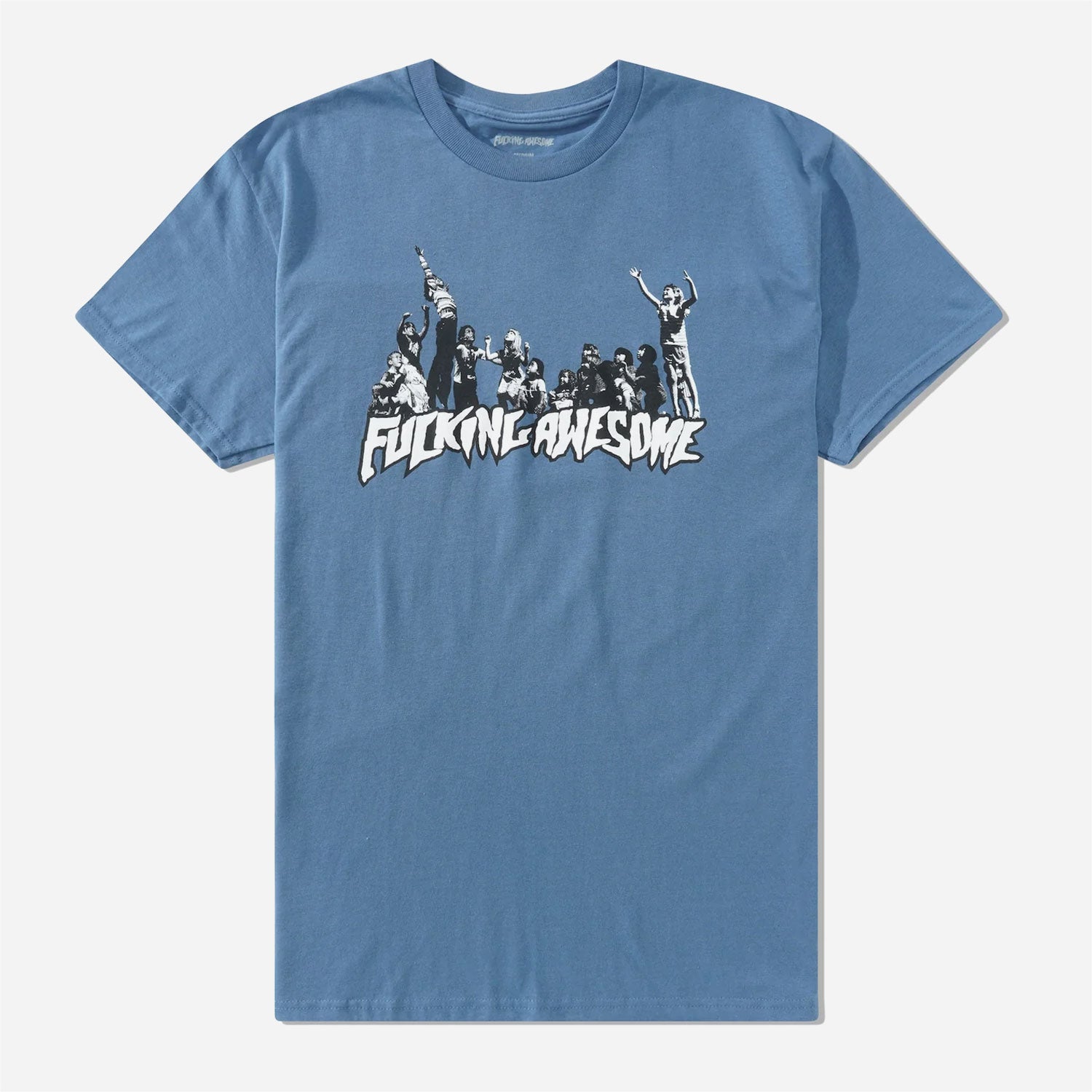 Fucking Awesome - Hug The Hearth Tee - Indigo Blue