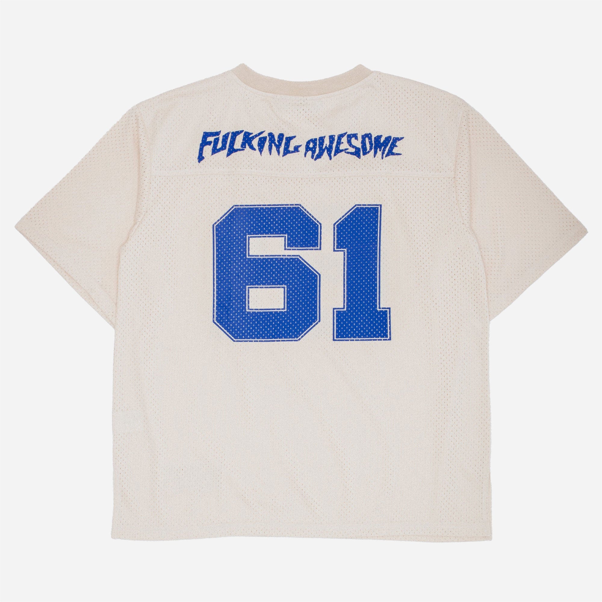 Fucking Awesome - Stamp Logo Practice Jersey - Cream / Blue