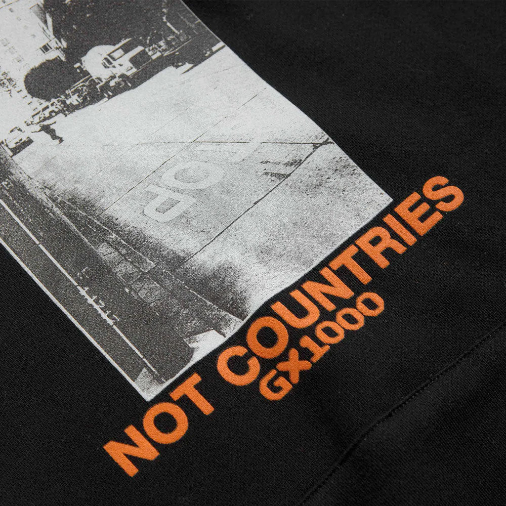 GX1000 - BOMB HILLS T-SHIRT - Black / Orange