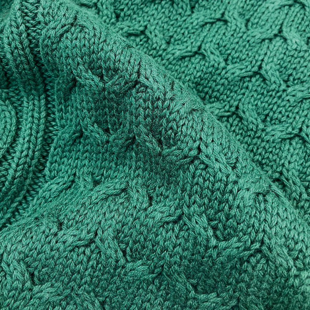 GOODIES SPORTIVE - CABLE KNITTED - Green