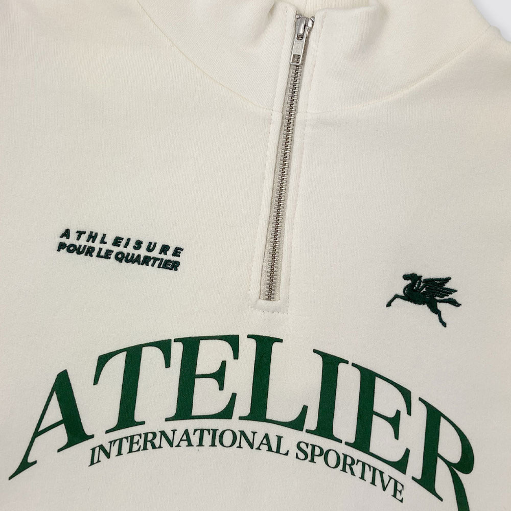 GOODIES SPORTIVE - ATELIER HALF ZIP - Butter