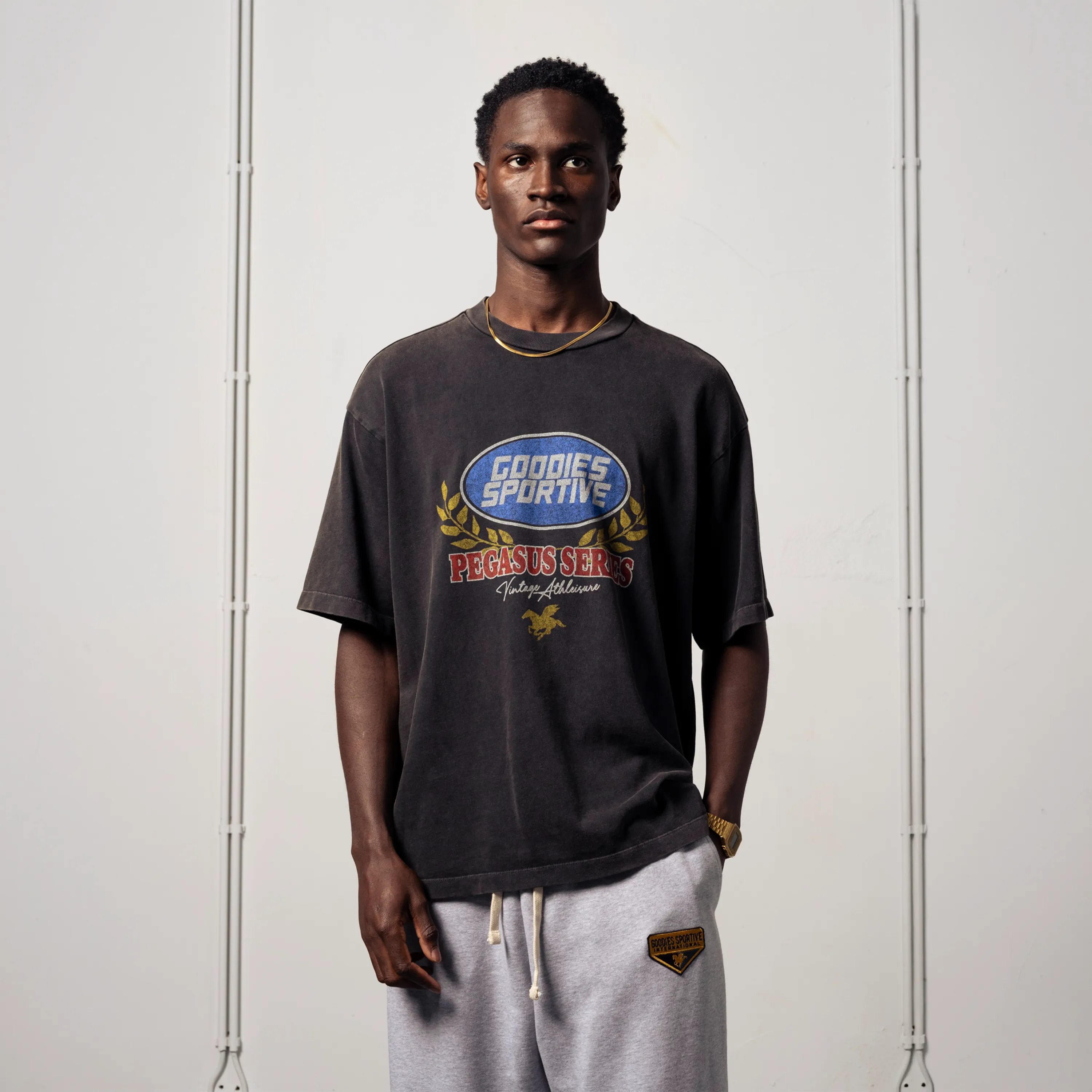 Goodies Sportive - Caesar Premium Tee Black Fadeout