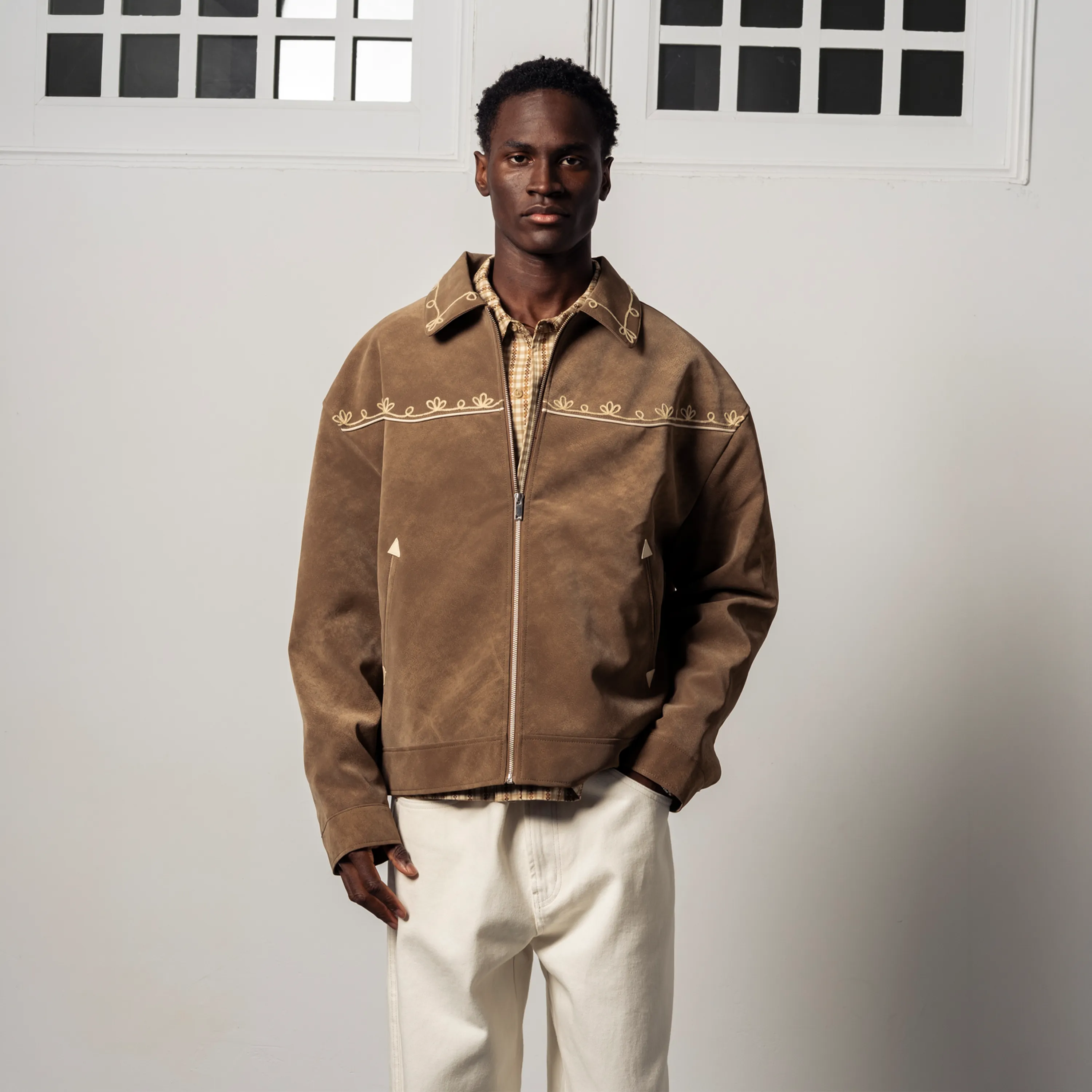 Veste Goodies Sportive Camel Premium Jacket Marron