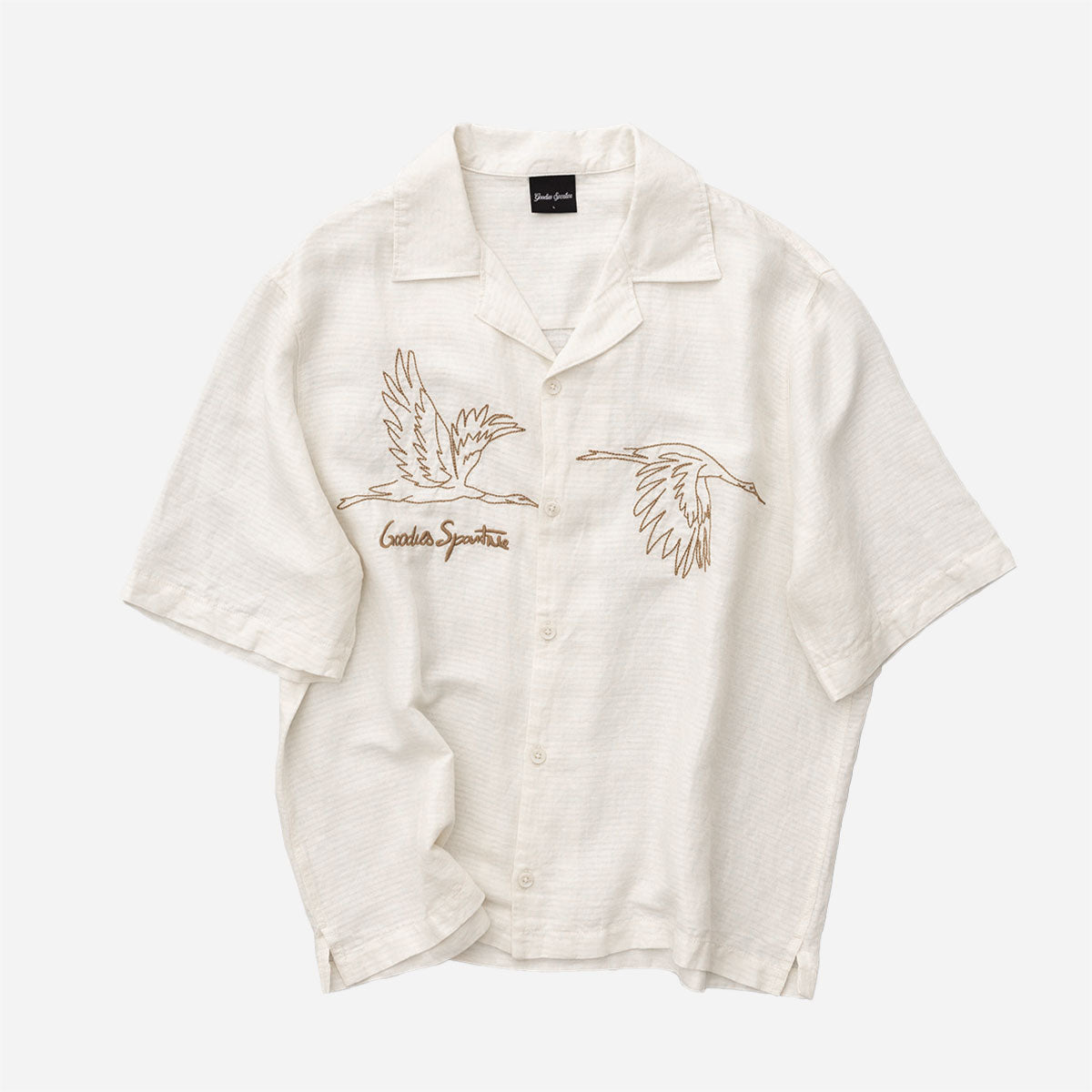 Goodies Sportive - Goose Cotton Shirt - Ecru