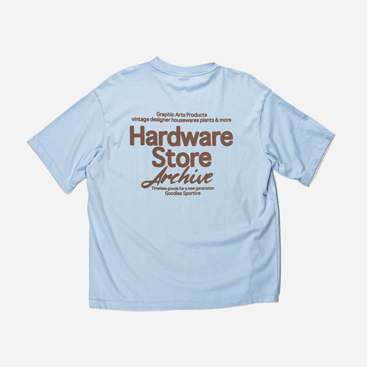 Goodies Sportive - Hardware Store Tee - Blue / Brown