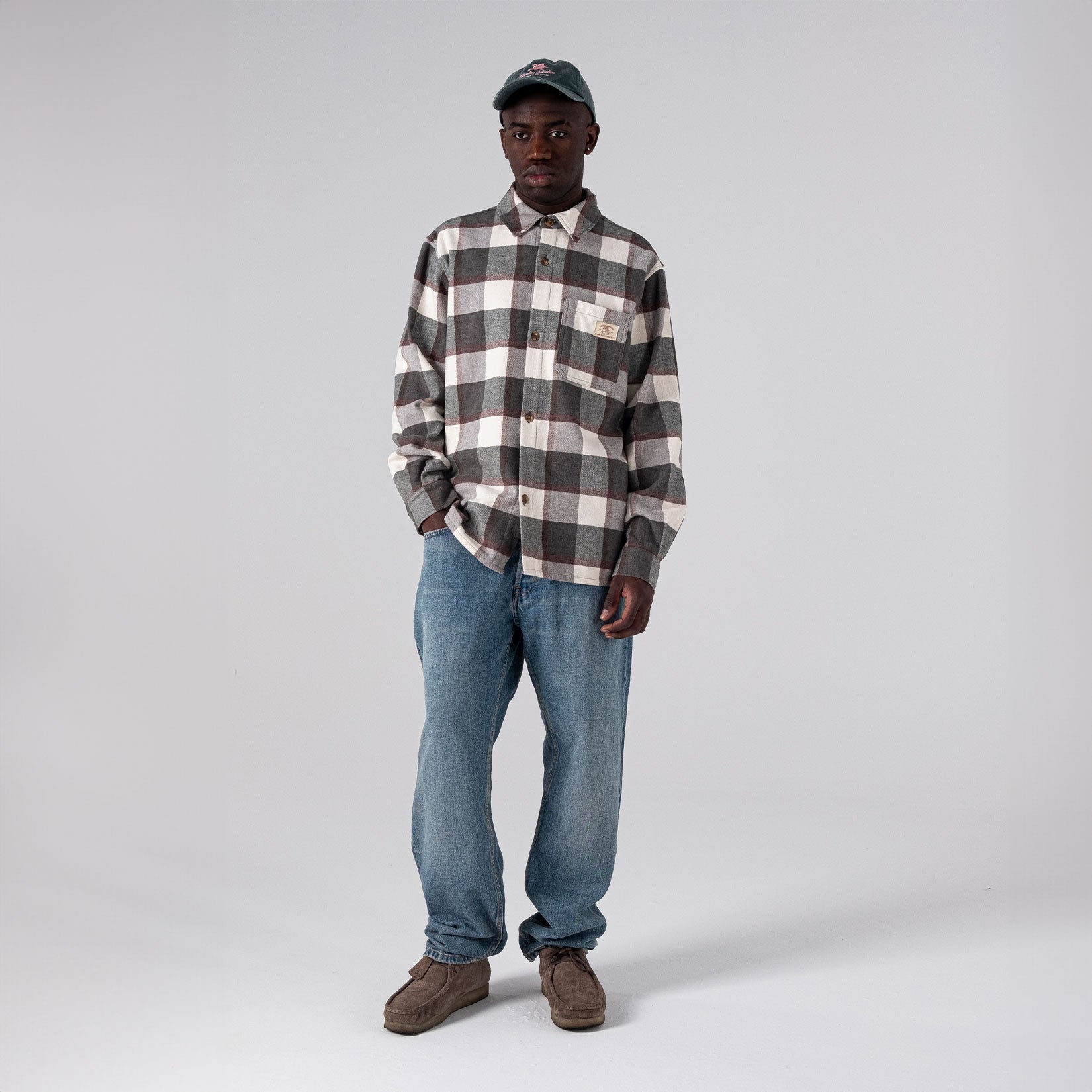 Goodies Sportive - Jack Shirt - Brown / Khaki / Butter