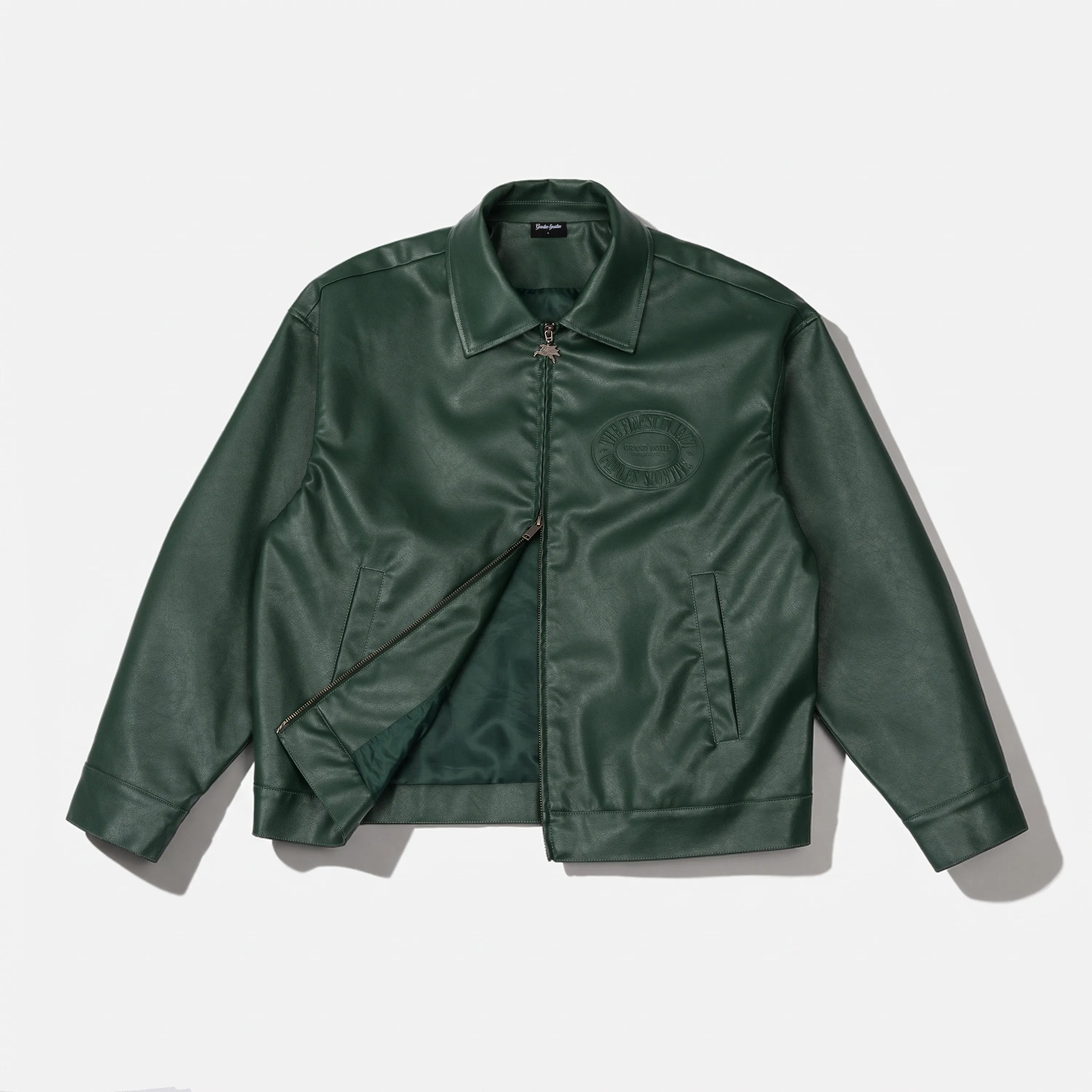 Goodies Sportive - Jasper Eco-Leather Jacket Green