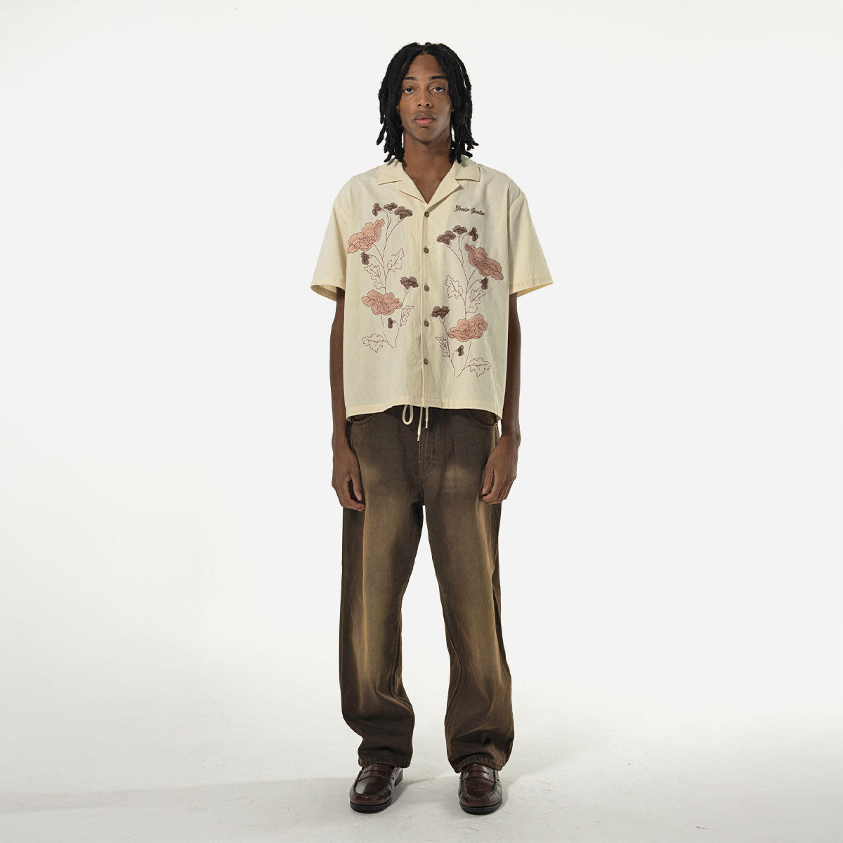 Goodies Sportive - Keep The Flowers Shirt - Ecru