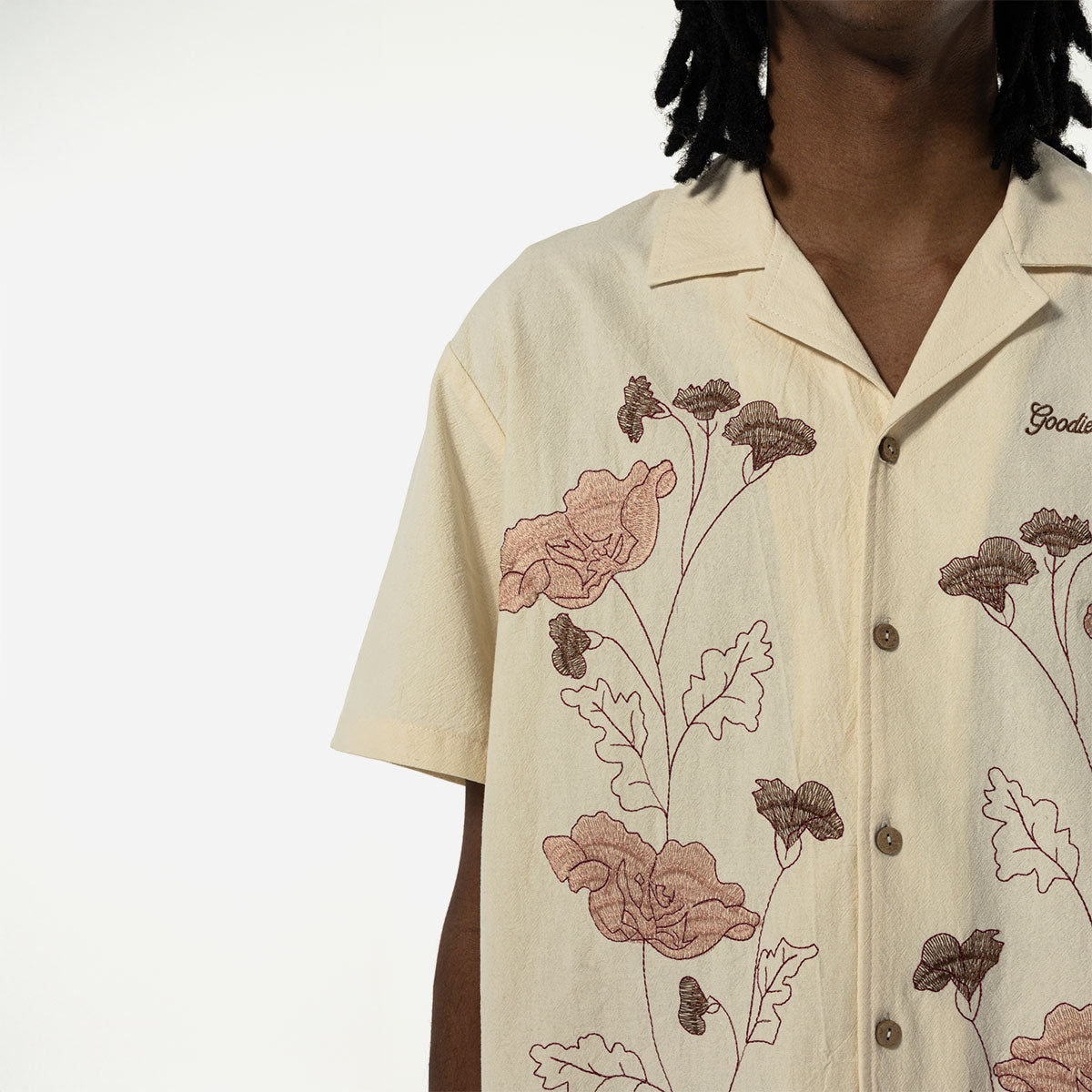 Goodies Sportive - Keep The Flowers Shirt - Ecru