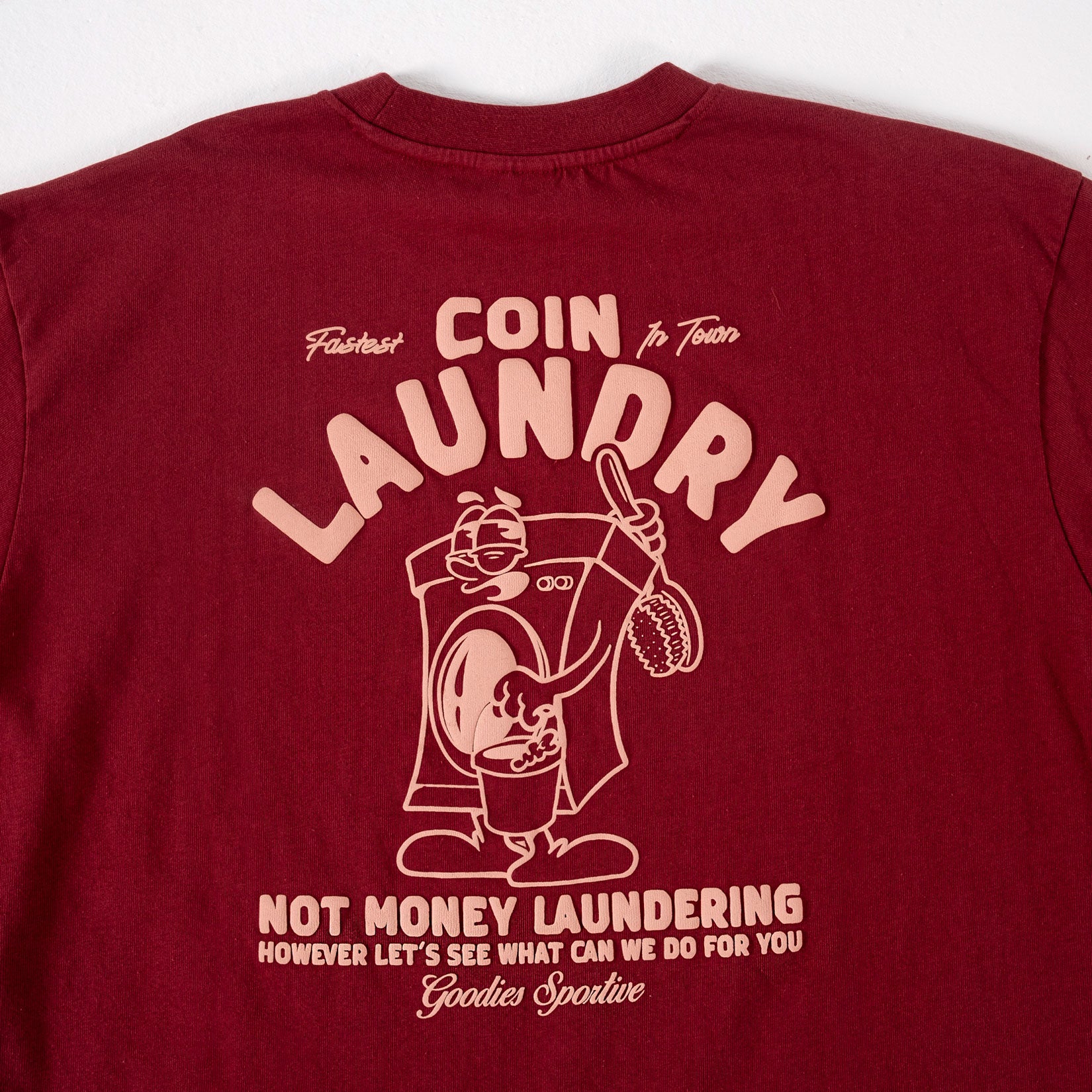 Goodies Sportive - Laundry Tee 290gms - Burgundy