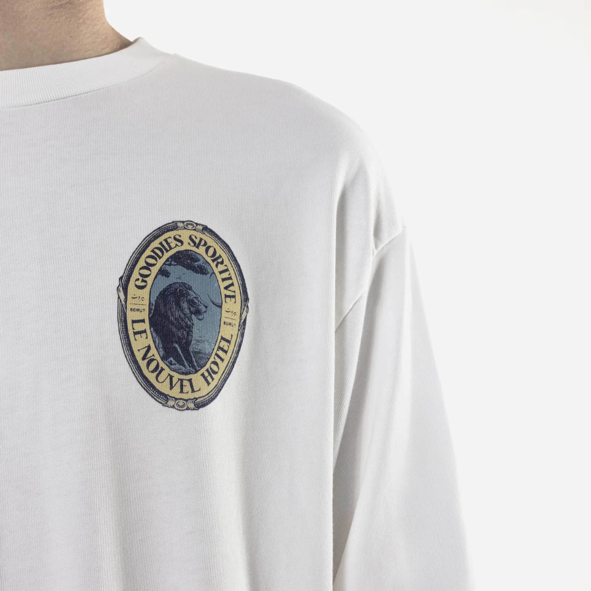 Goodies Sportive - Le Nouvel Hotel Tee - White