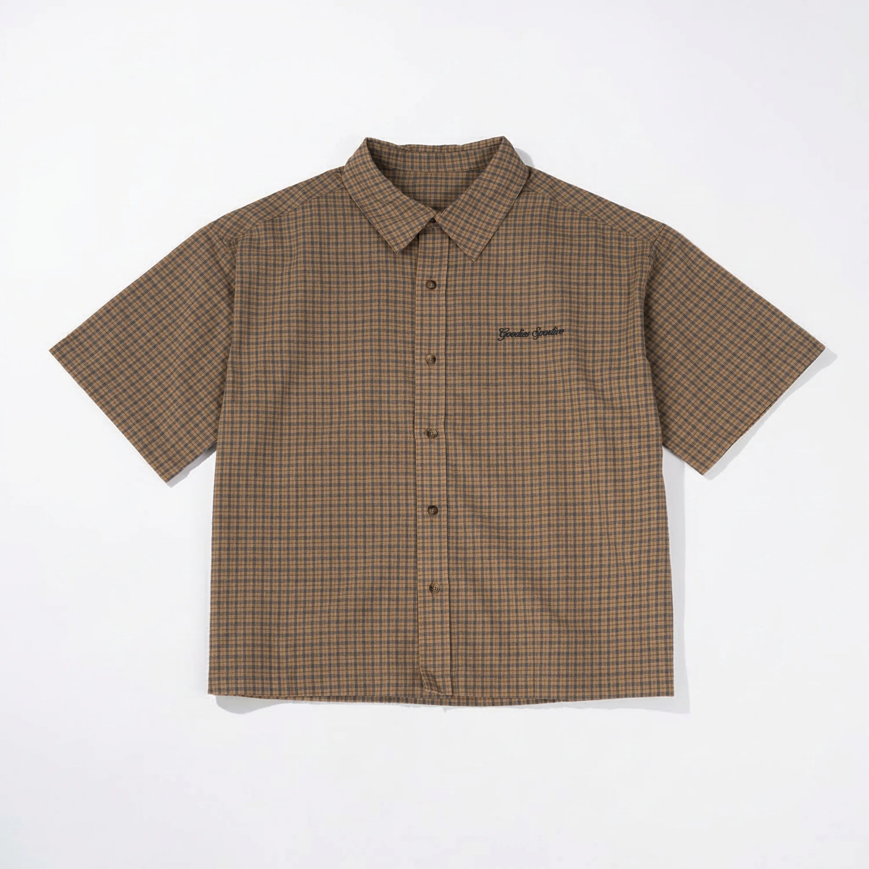 Chemise Goodies Sportive Moss Boxy Shirt Caramel