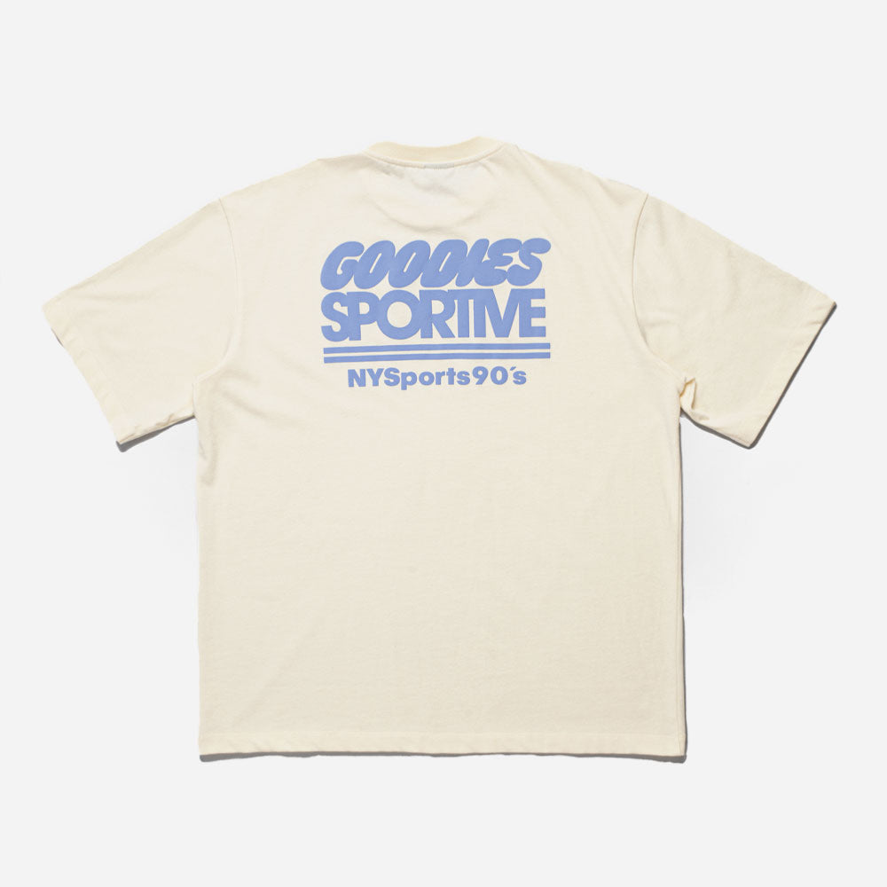 GOODIES SPORTIVE - NYSPORTS 90S TEE - Butter