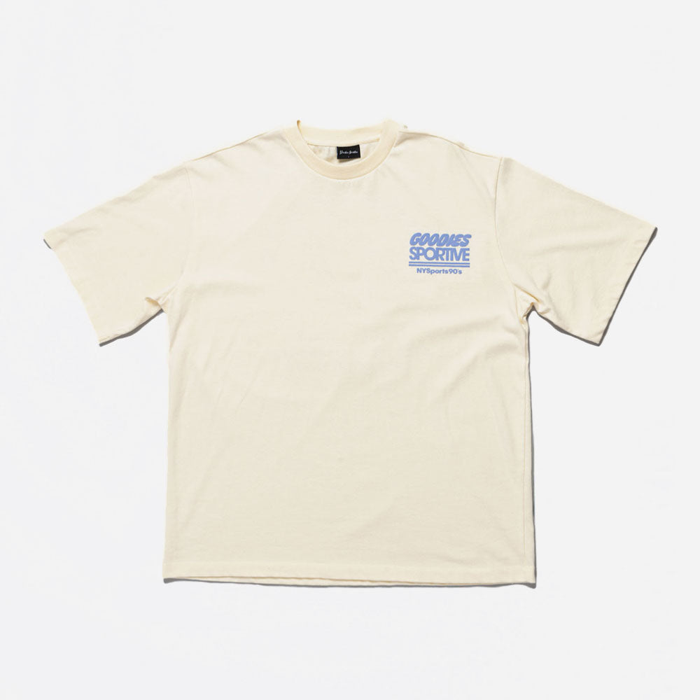 GOODIES SPORTIVE - NYSPORTS 90S TEE - Butter