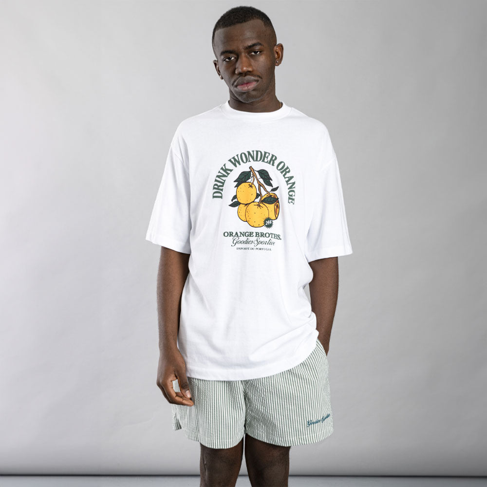 GOODIES SPORTIVE - ORANGE TEE - White