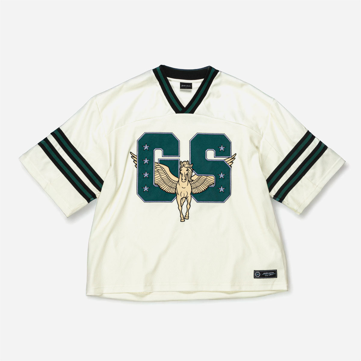 Goodies Sportive - Pegasus Boxy Sportswear - Ecru / Green