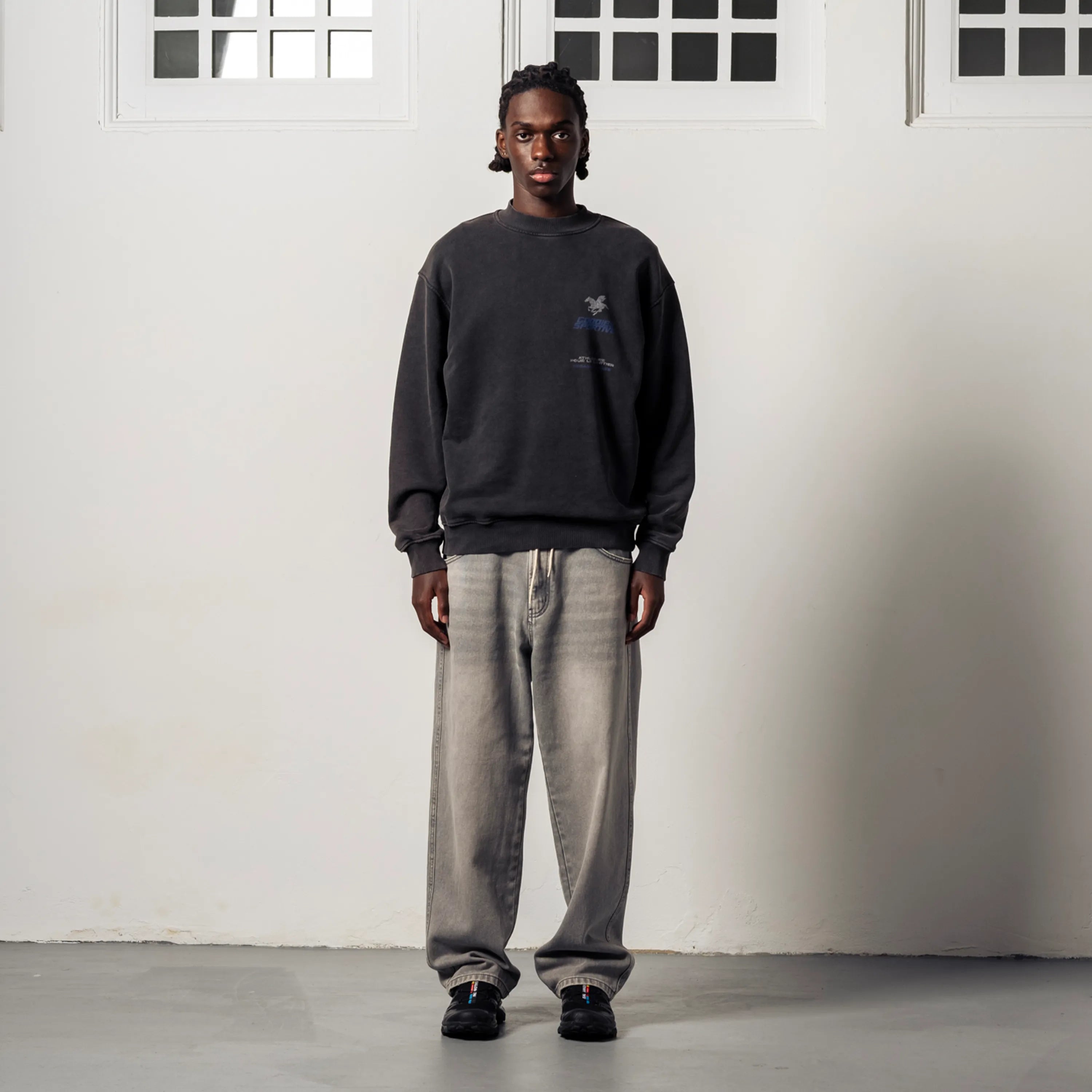 Goodies Sportive Pegasus Series Sweatshirt - Black Fadeout