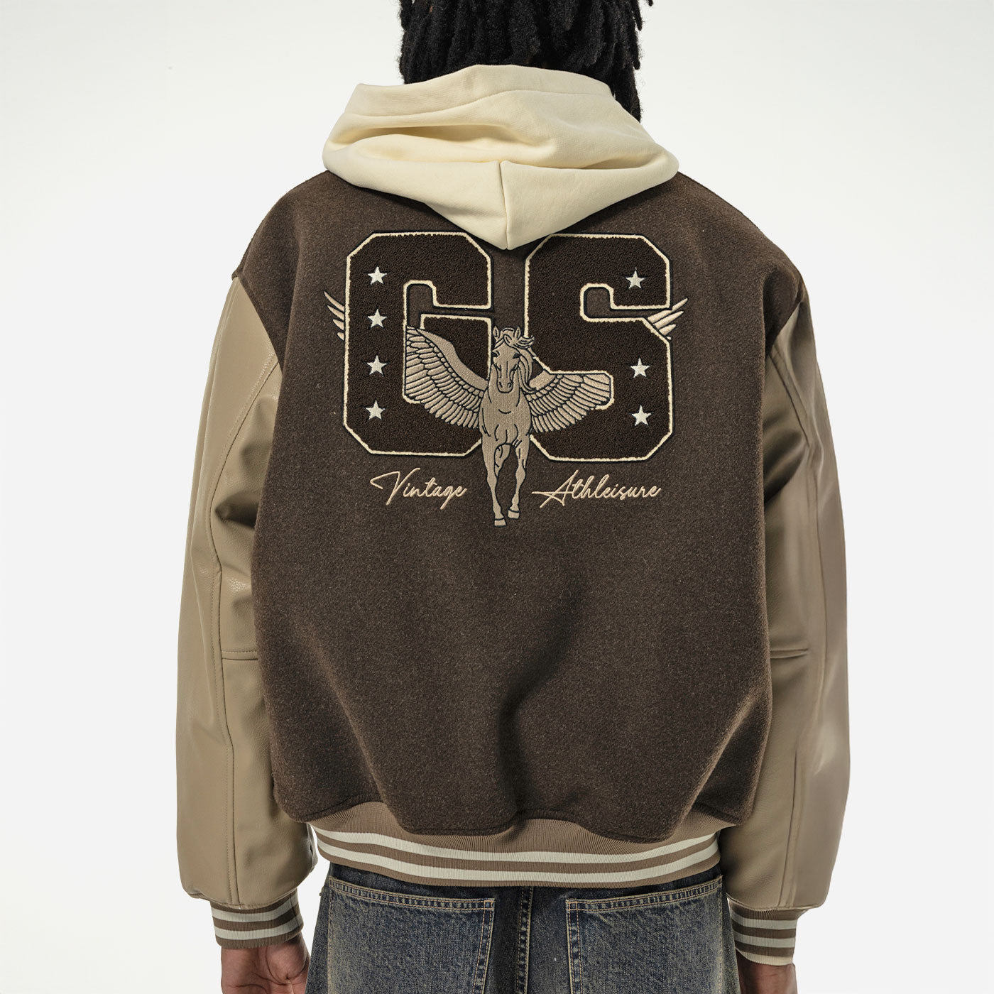 Goodies Sportive - Praliné Pegasus Varsity - Brown / Butter
