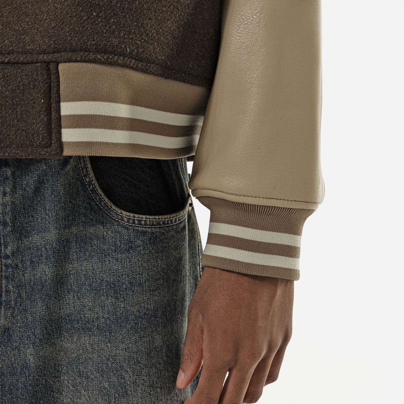 Goodies Sportive - Praliné Pegasus Varsity - Brown / Butter