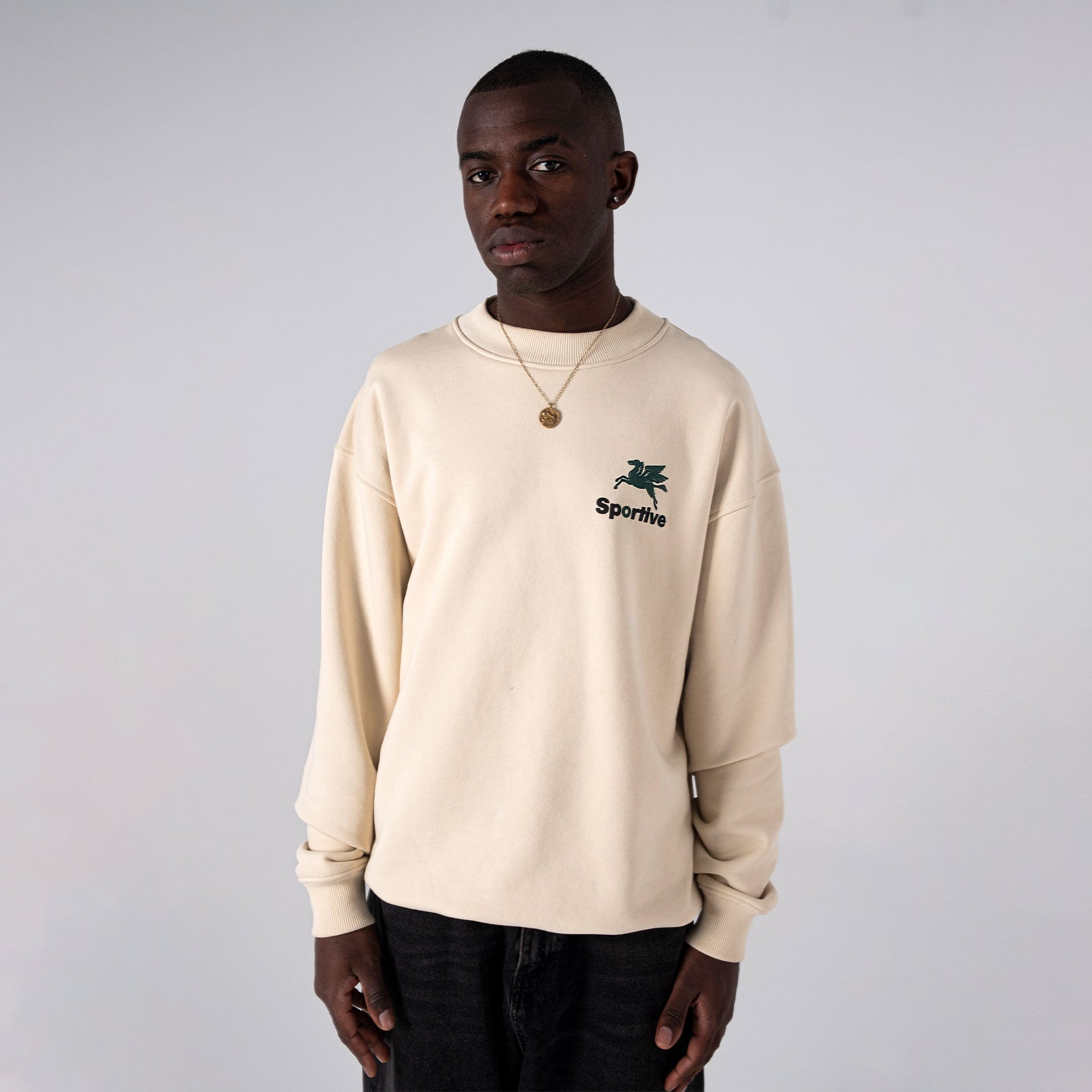 Goodies Sportive - Premium Humus Crewneck - Ecru