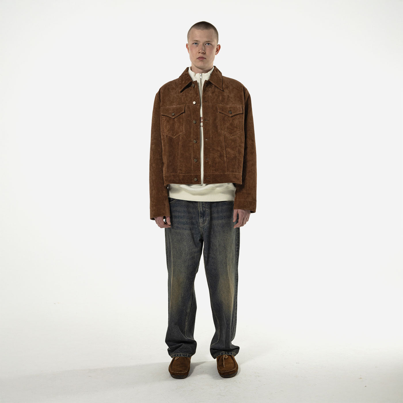 Goodies Sportive - Premium Kombu Real Suede Jacket - Brown