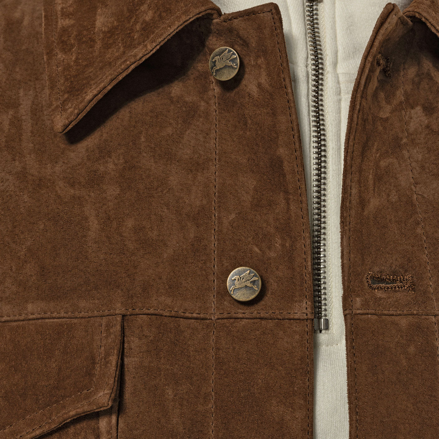 Goodies Sportive - Premium Kombu Real Suede Jacket - Brown