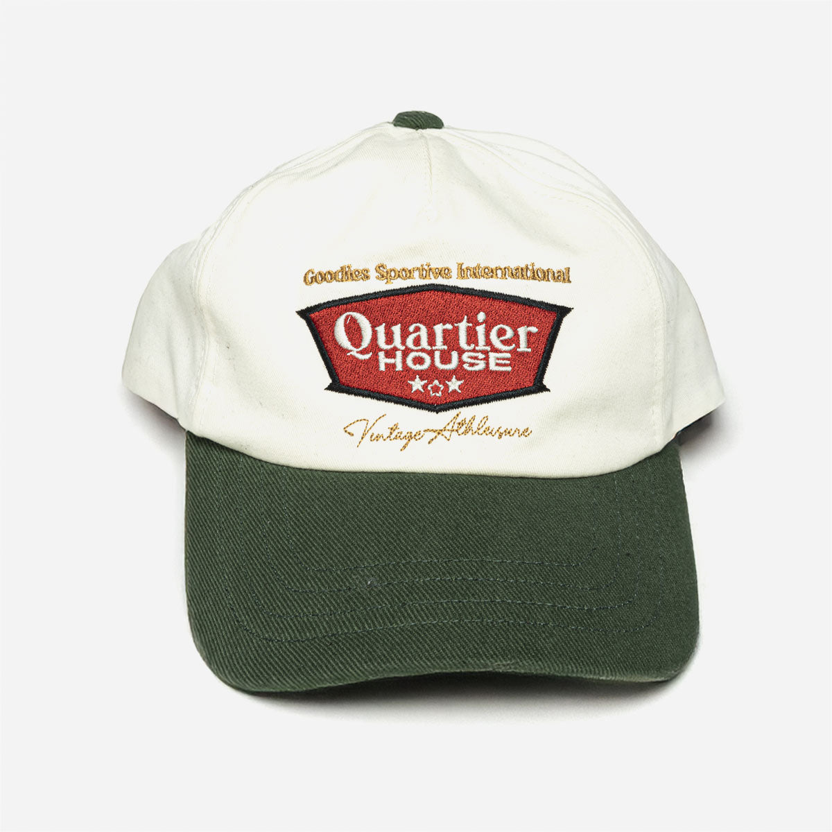 Goodies Sportive - Quartier Parisien Cap - Ecru / Green