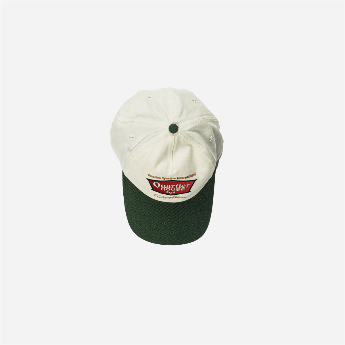 Goodies Sportive - Quartier Parisien Cap - Ecru / Green
