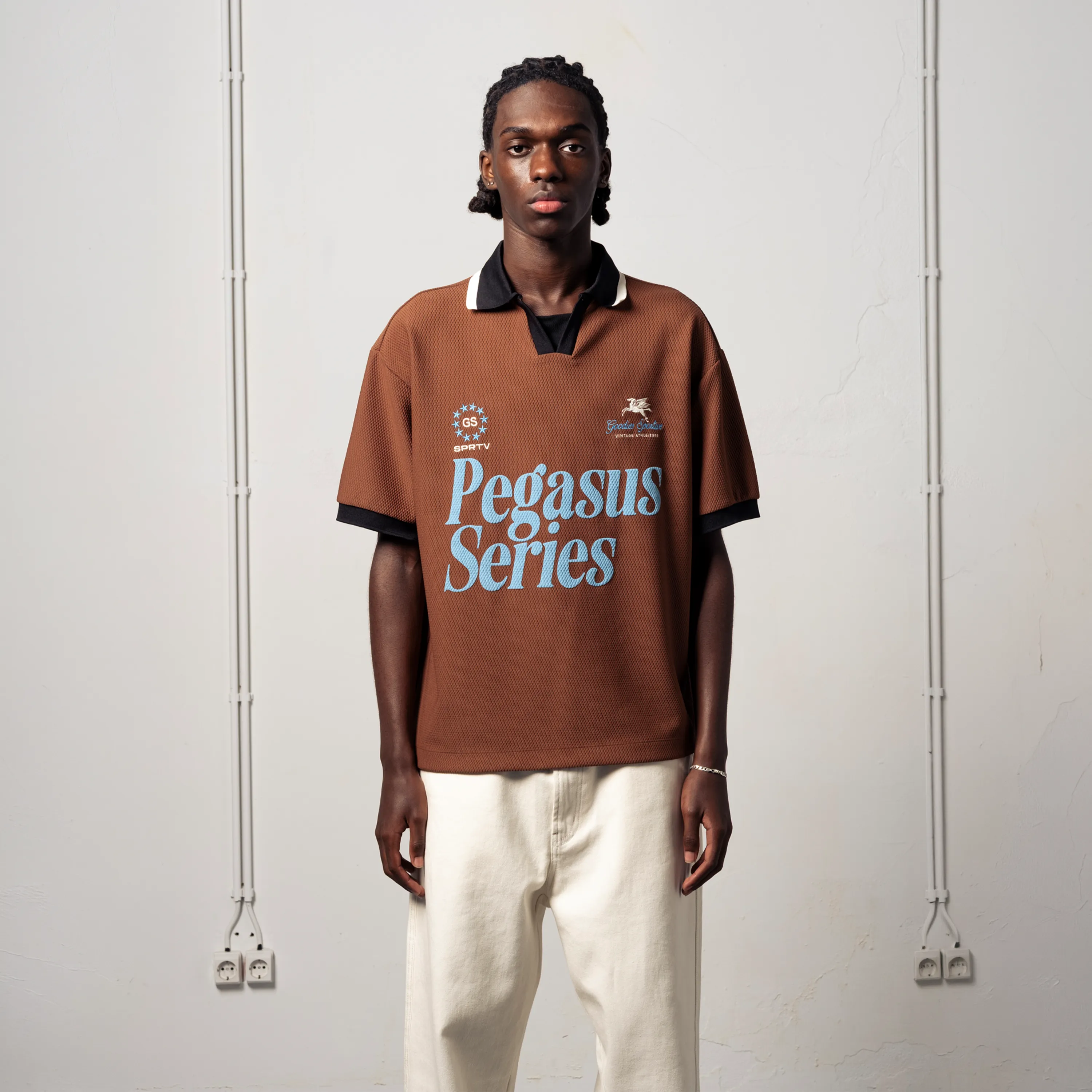 Maillot Goodies Sportive - SPRTV Football Tee Brown