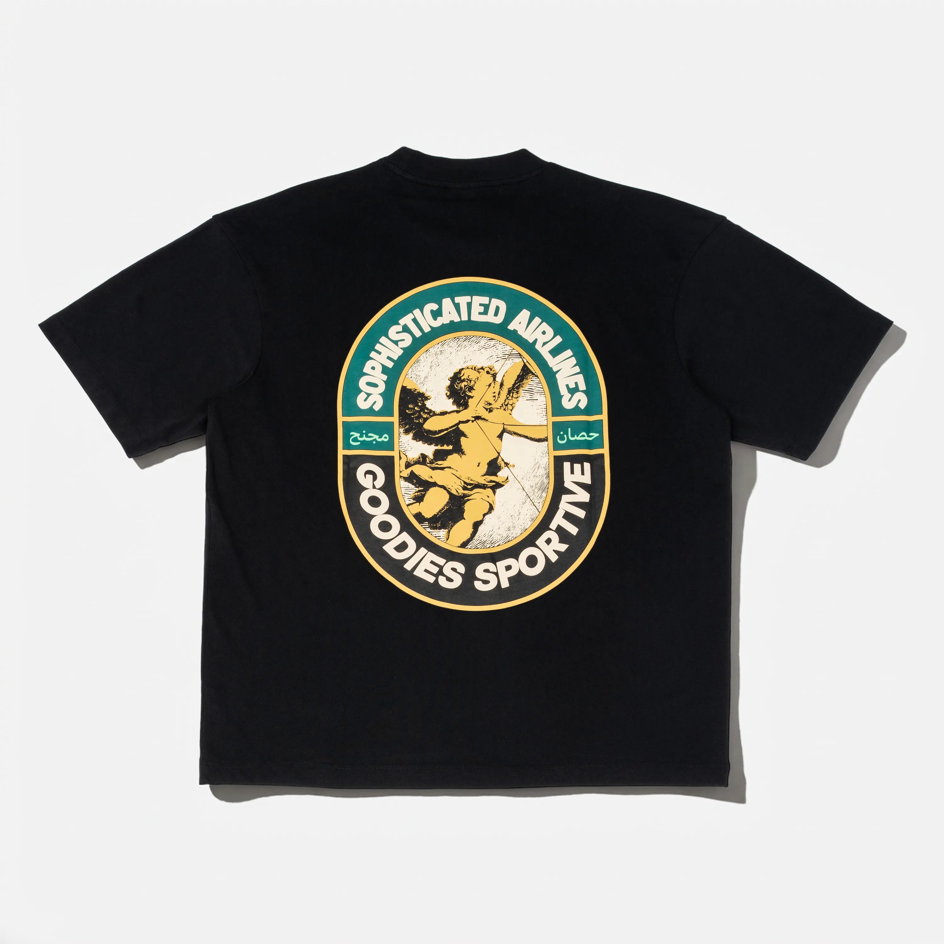 Goodies Sportive Sophisticated Airlines T-Shirt - Black