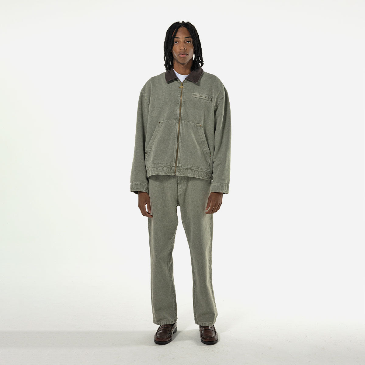 Goodies Sportive - Thyme Jacket Vintage Effect - Green